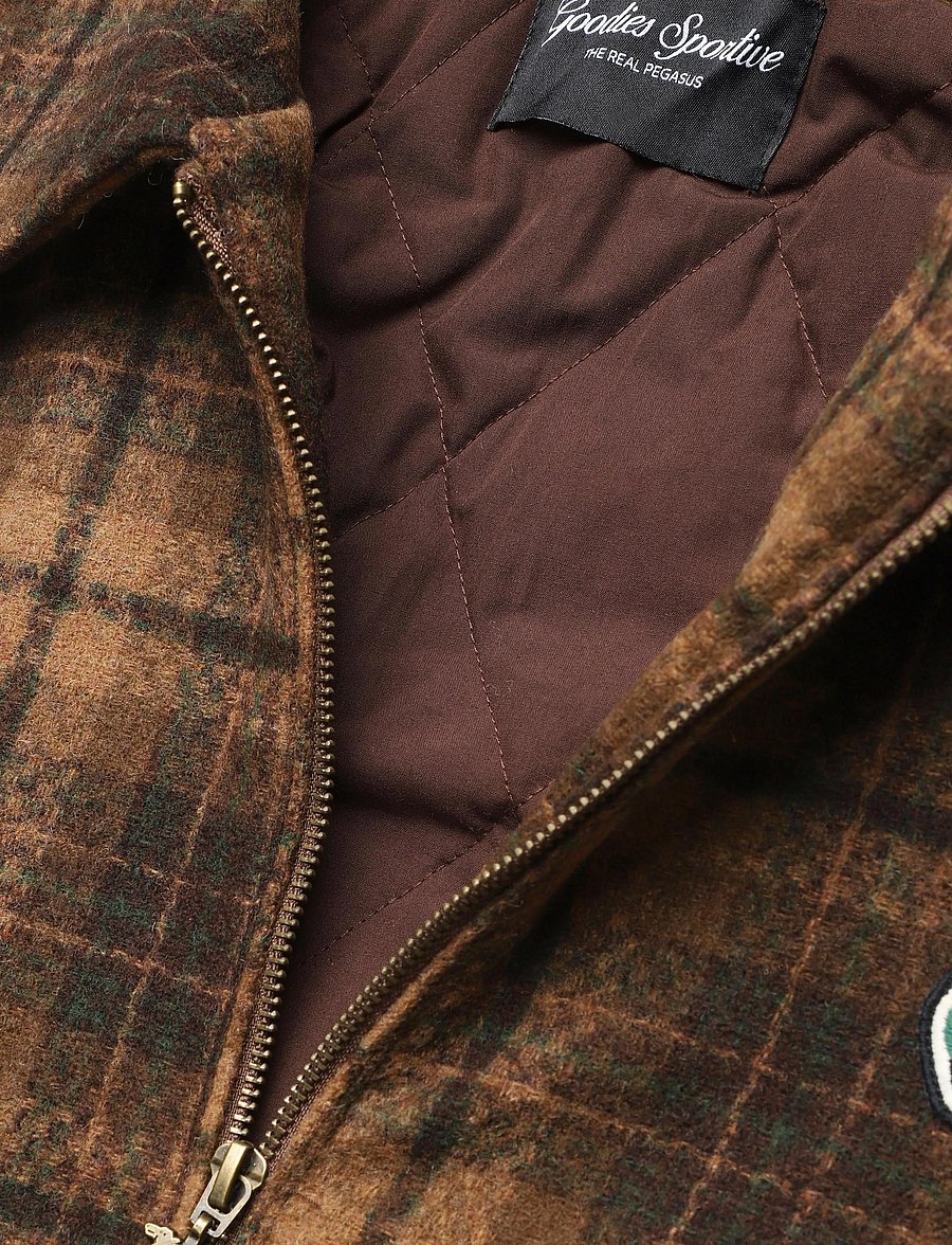 Goodies Sportive - HIKER CHECKS OVERSHIRT - vinterjackor - brown - 5