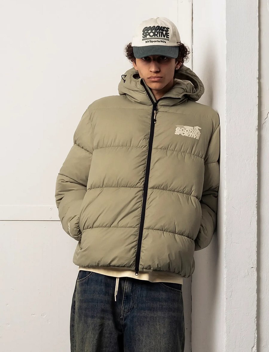 Goodies Sportive - KHAKI PUFFER - vinterjackor - green - 2