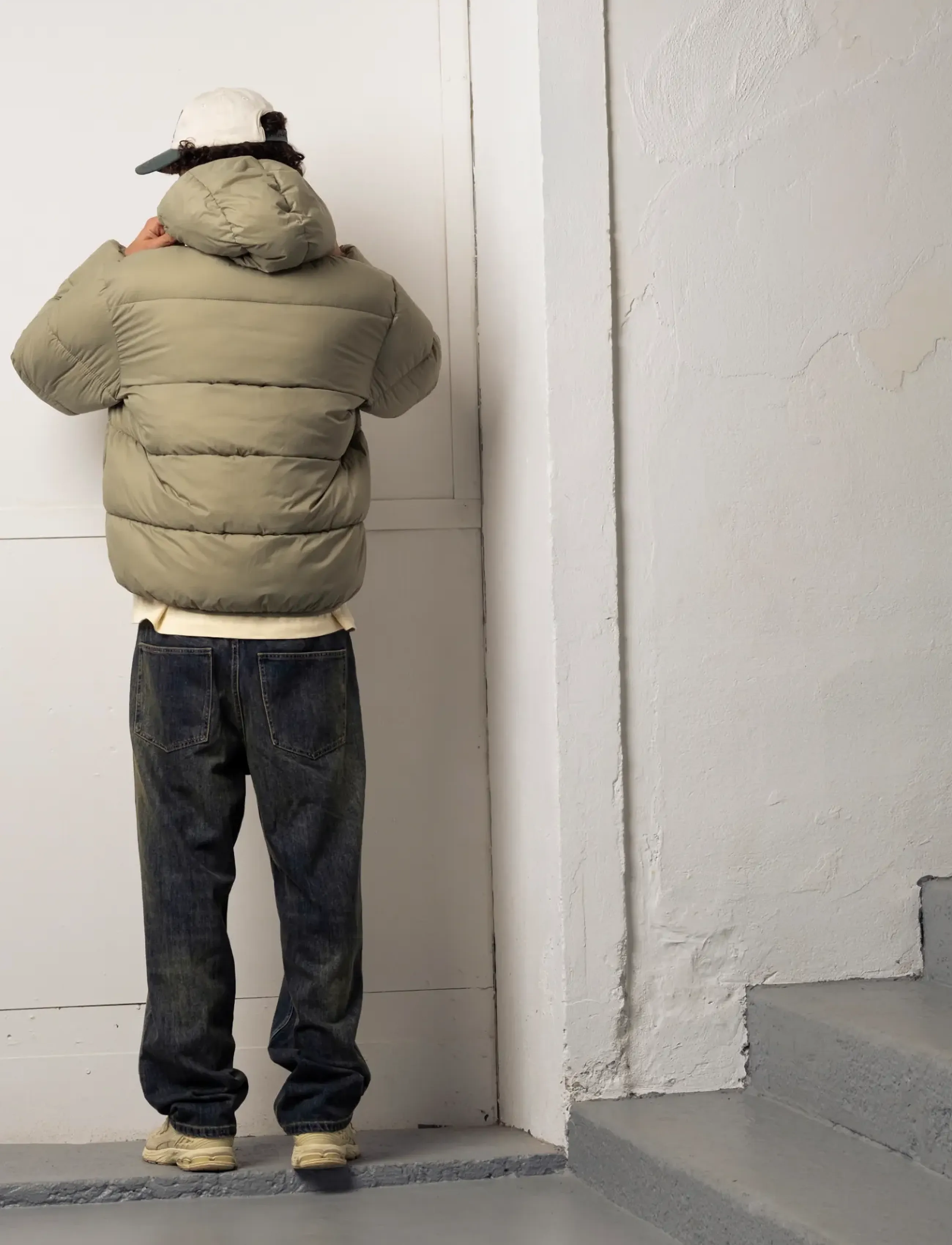 Goodies Sportive Khaki Puffer jackor herr – bild 3