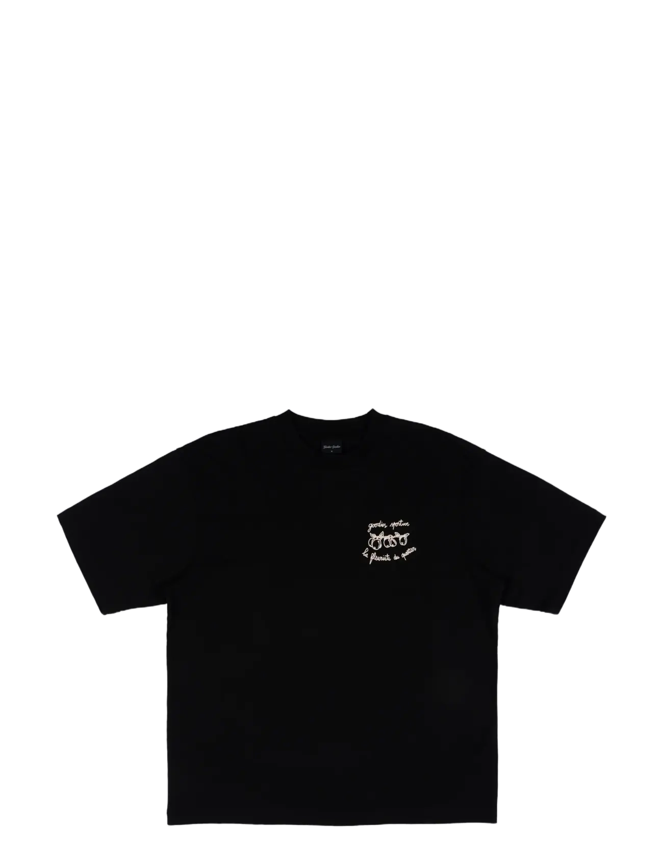 Goodies Sportive - LE FLEURISTE TEE - kortærmede t-shirts - black - 1