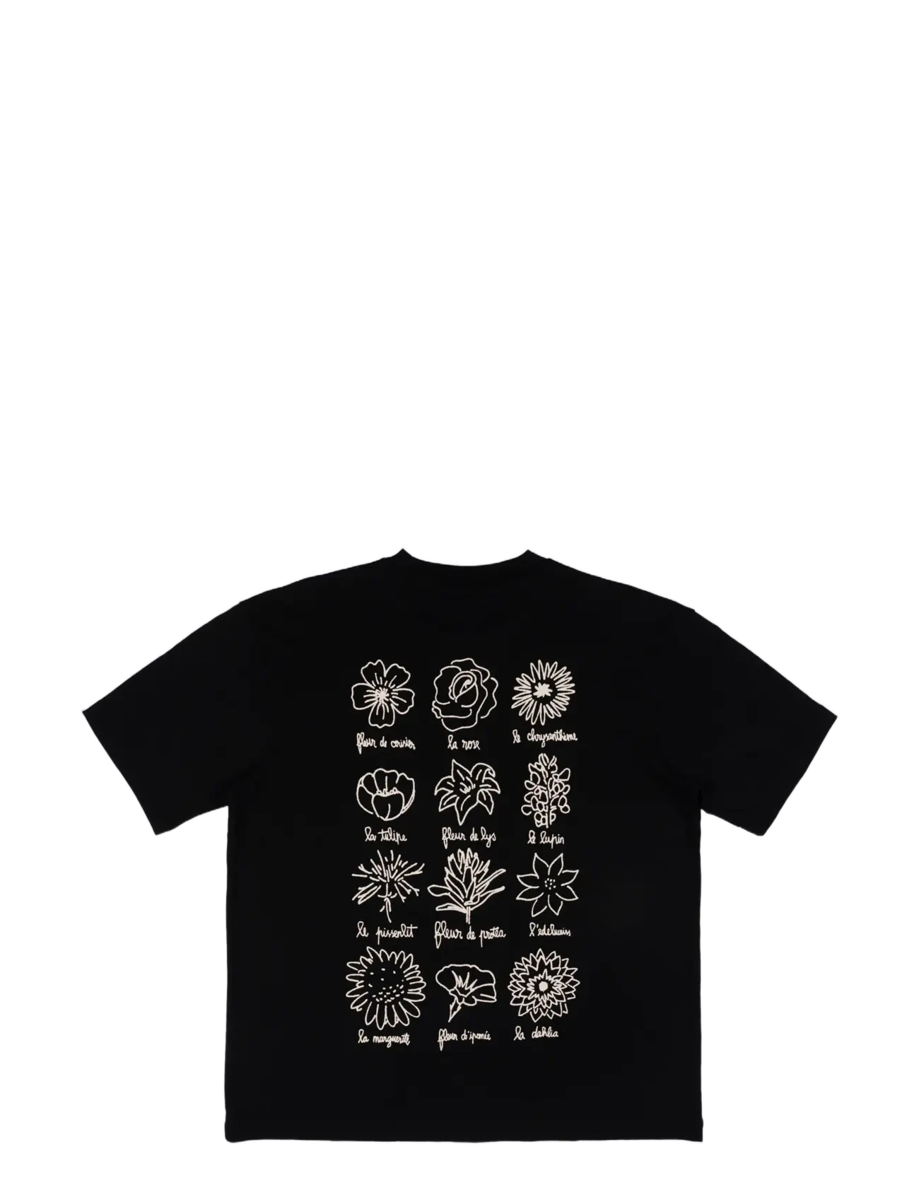 Goodies Sportive - LE FLEURISTE TEE - kortærmede t-shirts - black - 2