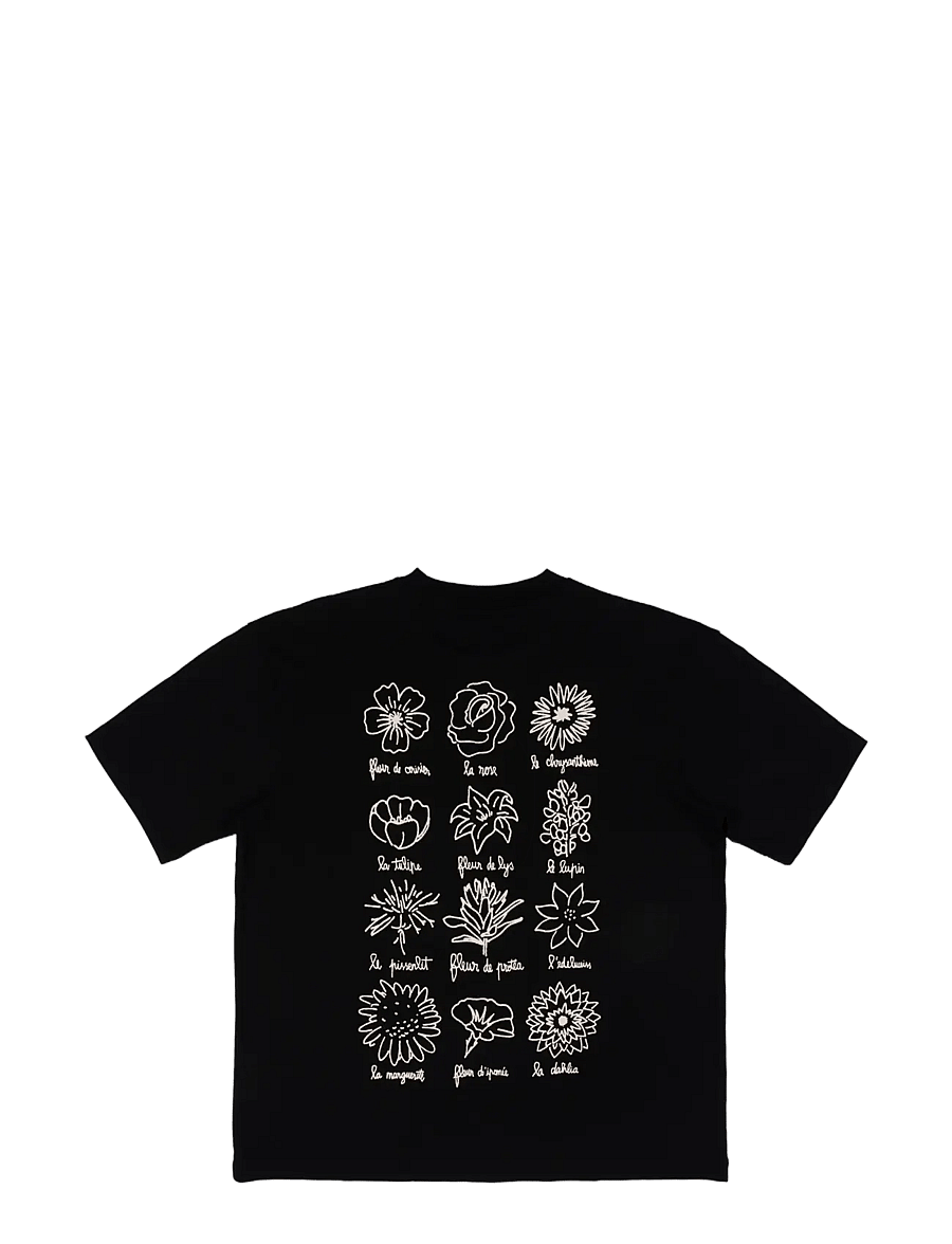 Goodies Sportive - LE FLEURISTE TEE - kortærmede t-shirts - black - 2