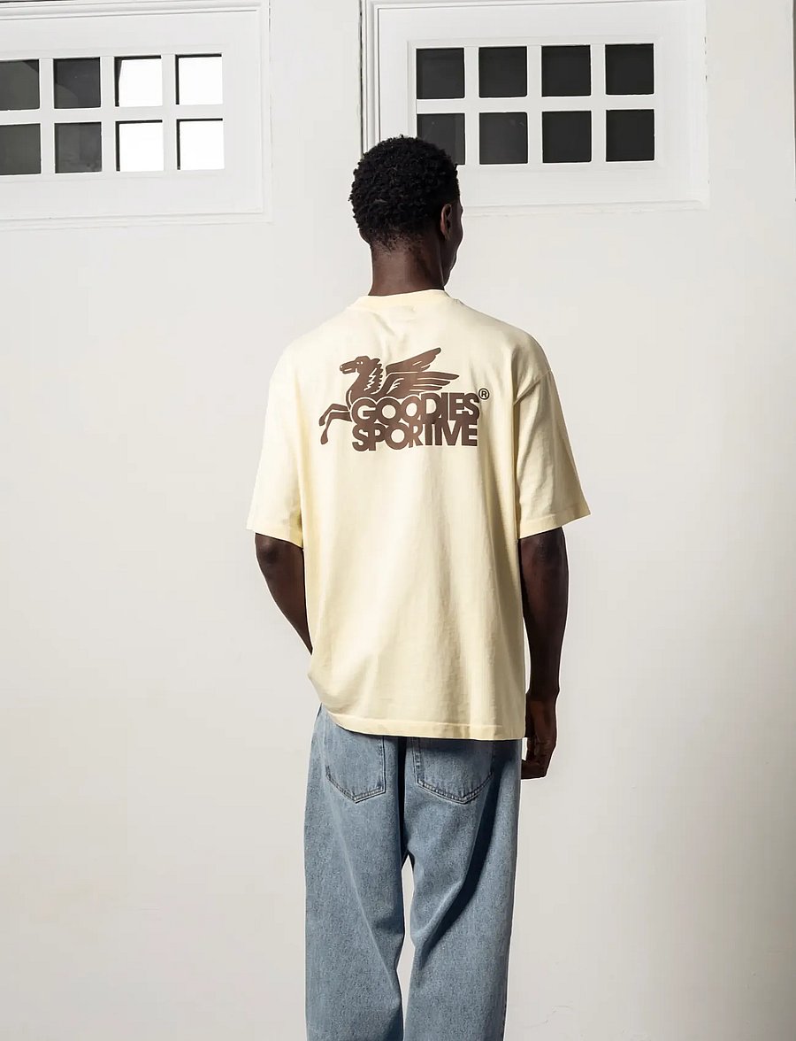 Goodies Sportive - NEW PEGASUS BUTTER TEE - kortærmede t-shirts - butter - 3