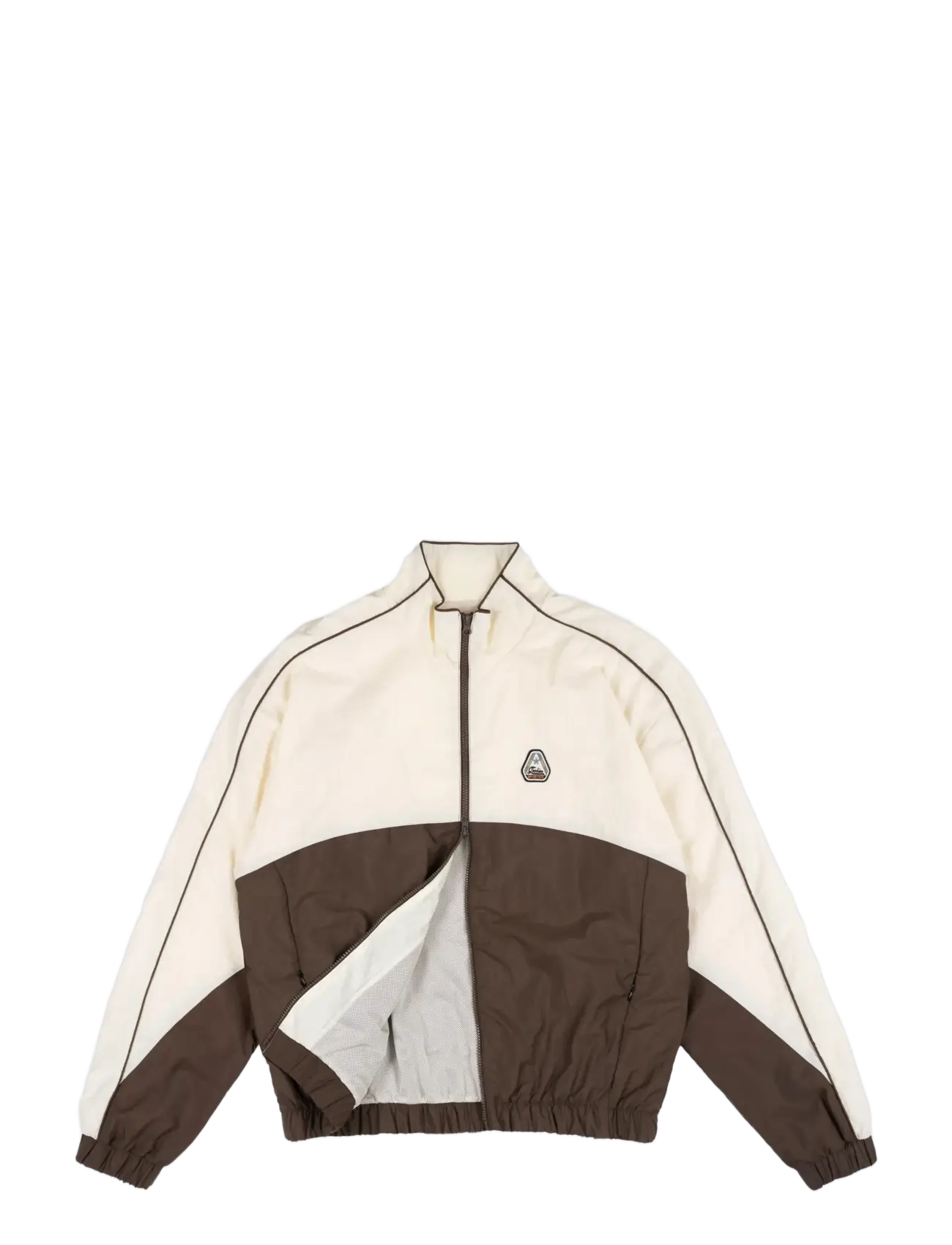 Goodies Sportive - NEW PATCHED TRACKSUIT JACKET - höstjackor - brown/ecru - 2