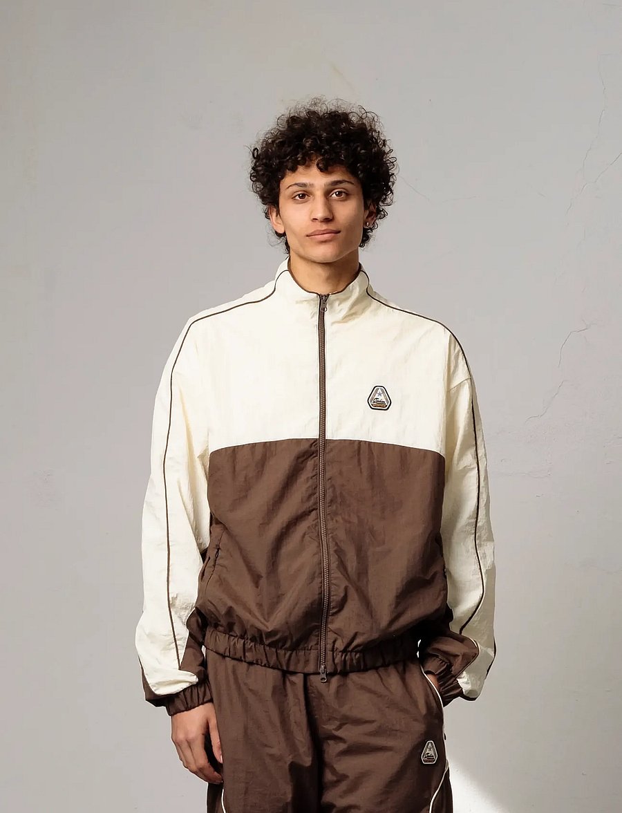 Goodies Sportive - NEW PATCHED TRACKSUIT JACKET - höstjackor - brown/ecru - 3