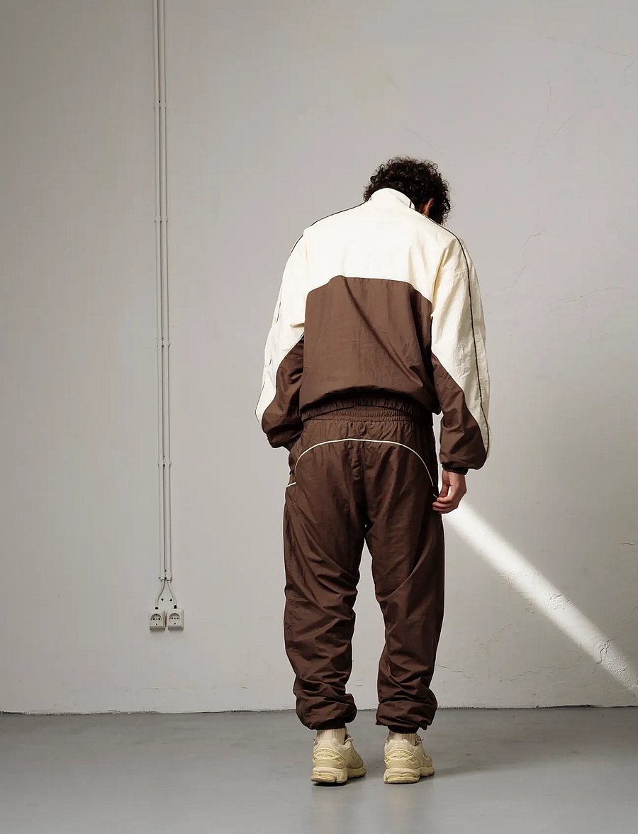 Goodies Sportive - NEW PATCHED TRACKSUIT PANTS - shoppa efter stil - brown - 2