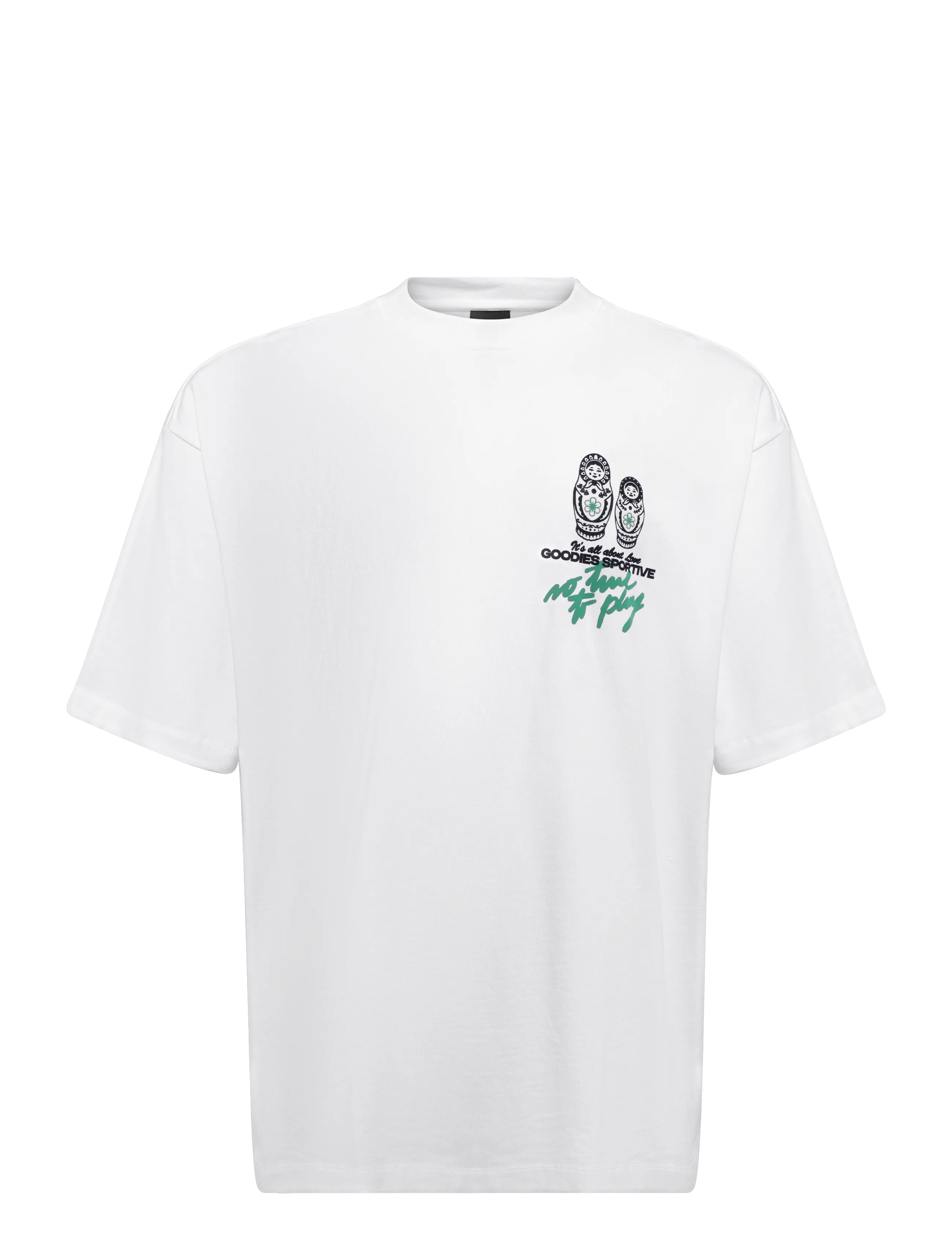 Goodies Sportive - NO TIME TO PLAY TEE - white - 1