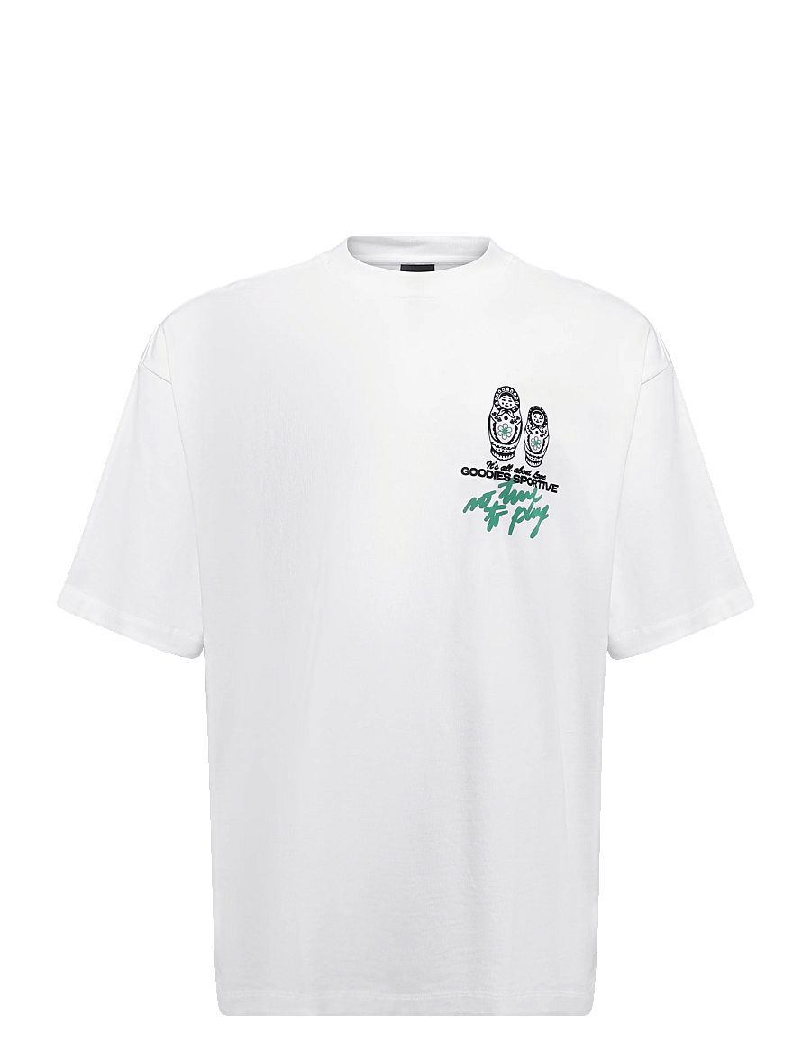 Goodies Sportive - NO TIME TO PLAY TEE - white - 1