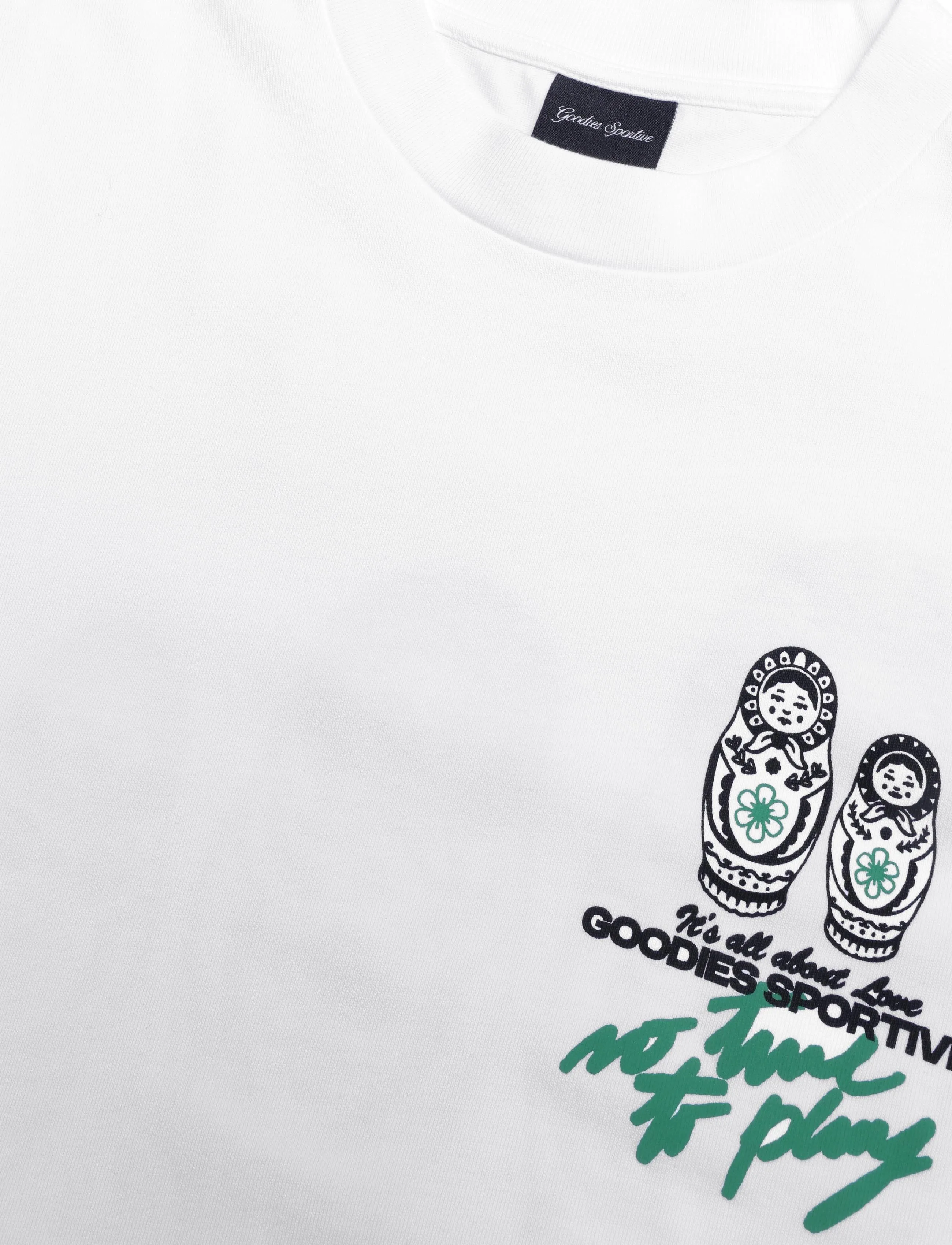 Goodies Sportive - NO TIME TO PLAY TEE - white - 4