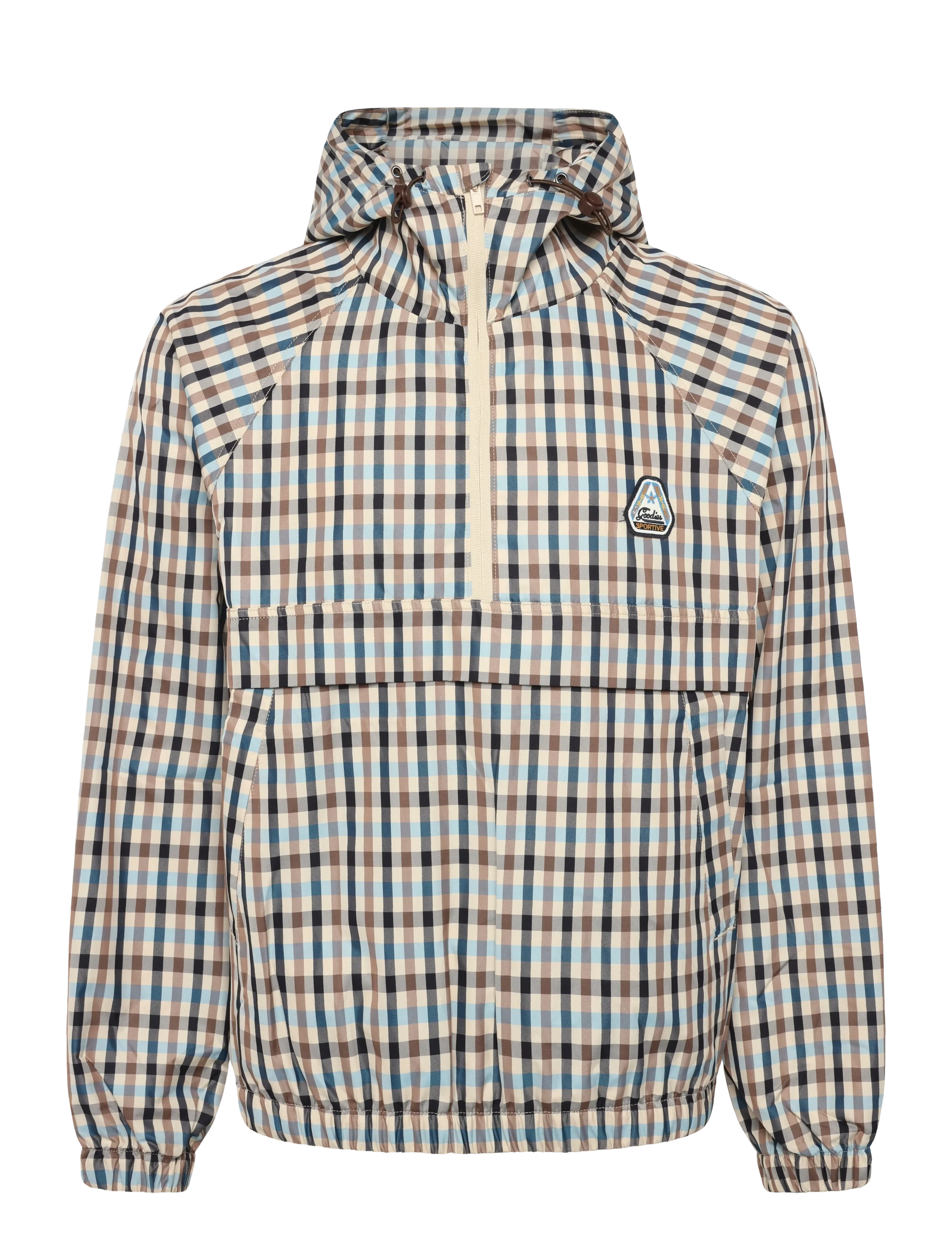 Goodies Sportive - OFF SEASON CHECKS ANORAK - blue/brown - 1