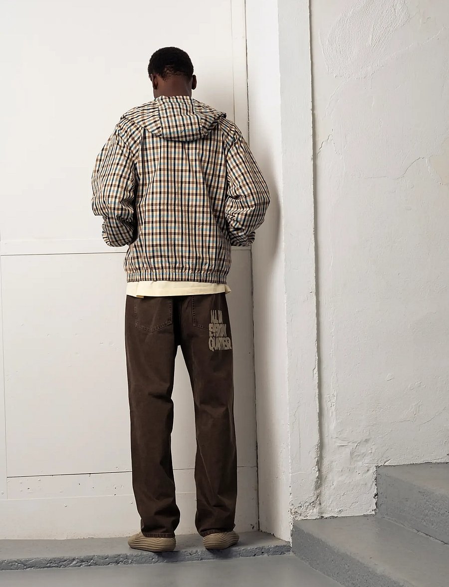 Goodies Sportive - OFF SEASON CHECKS ANORAK - jackor - blue/brown - 2