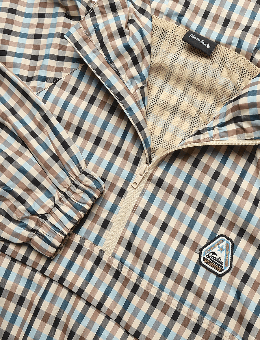 Goodies Sportive - OFF SEASON CHECKS ANORAK - blue/brown - 5