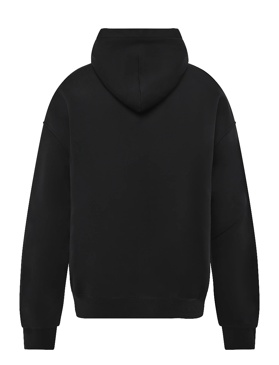 Goodies Sportive - 550GMS PREMIUM BOXY HOODIE BLACK CONTRAST EMBROIDERY - black - 1