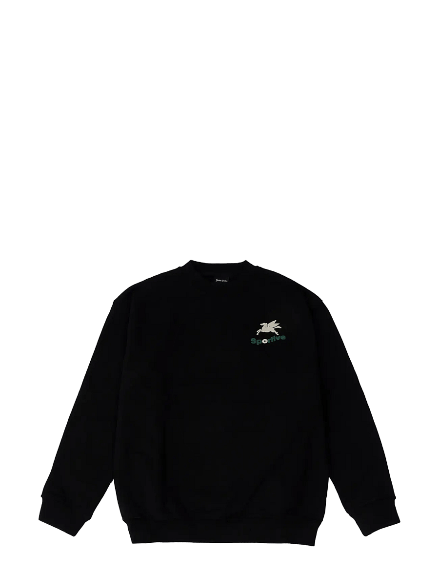 Goodies Sportive - 550GMS PREMIUM BLACK CREWNECK PUFF PRINT - sweats - black - 1