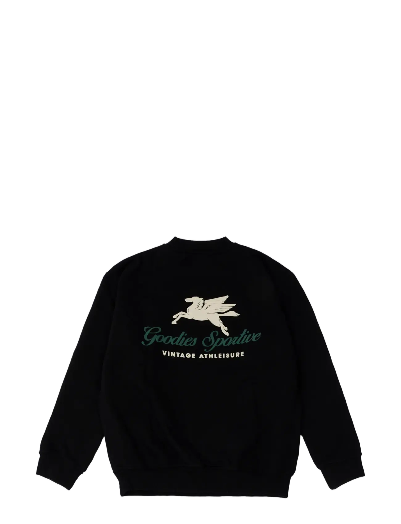 Goodies Sportive - 550GMS PREMIUM  BLACK CREWNECK PUFF PRINT - black - 2