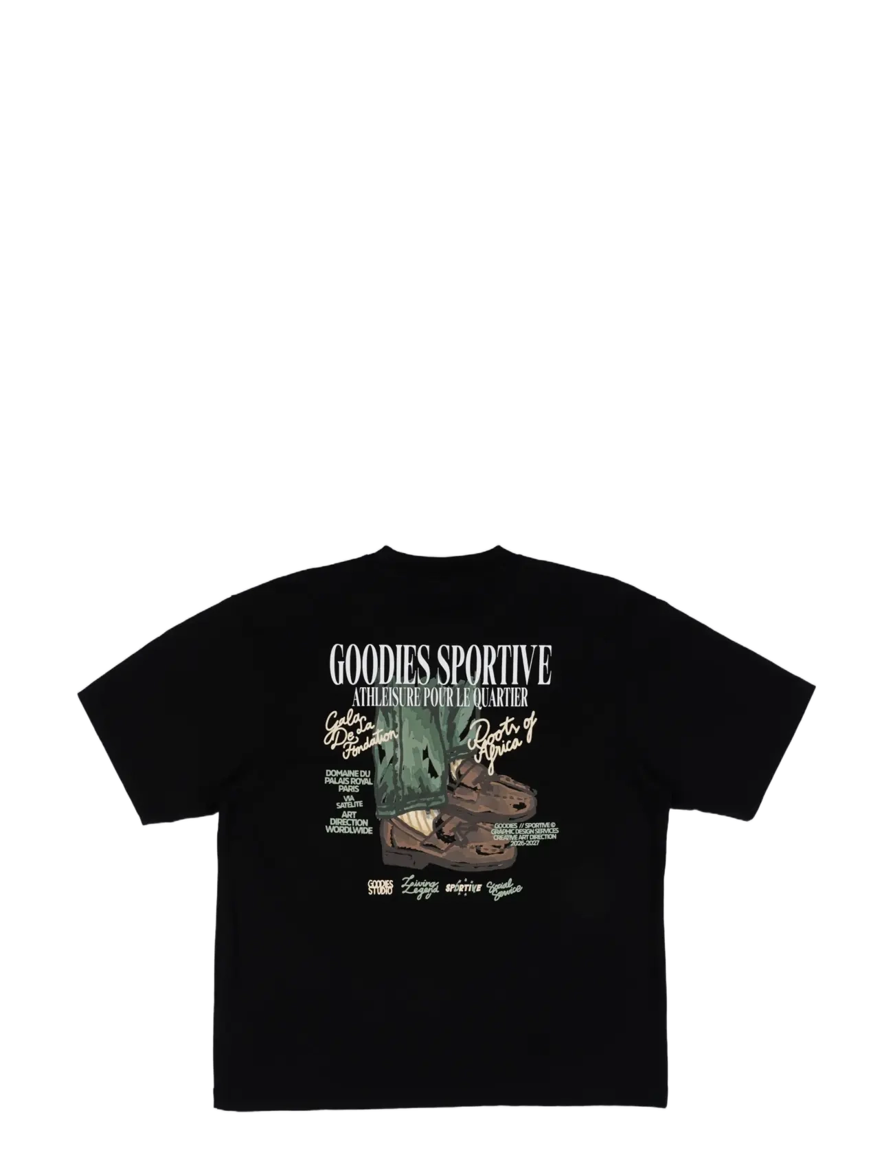 Goodies Sportive - ROOTS OF AFRICA TEE - kortærmede t-shirts - black - 2