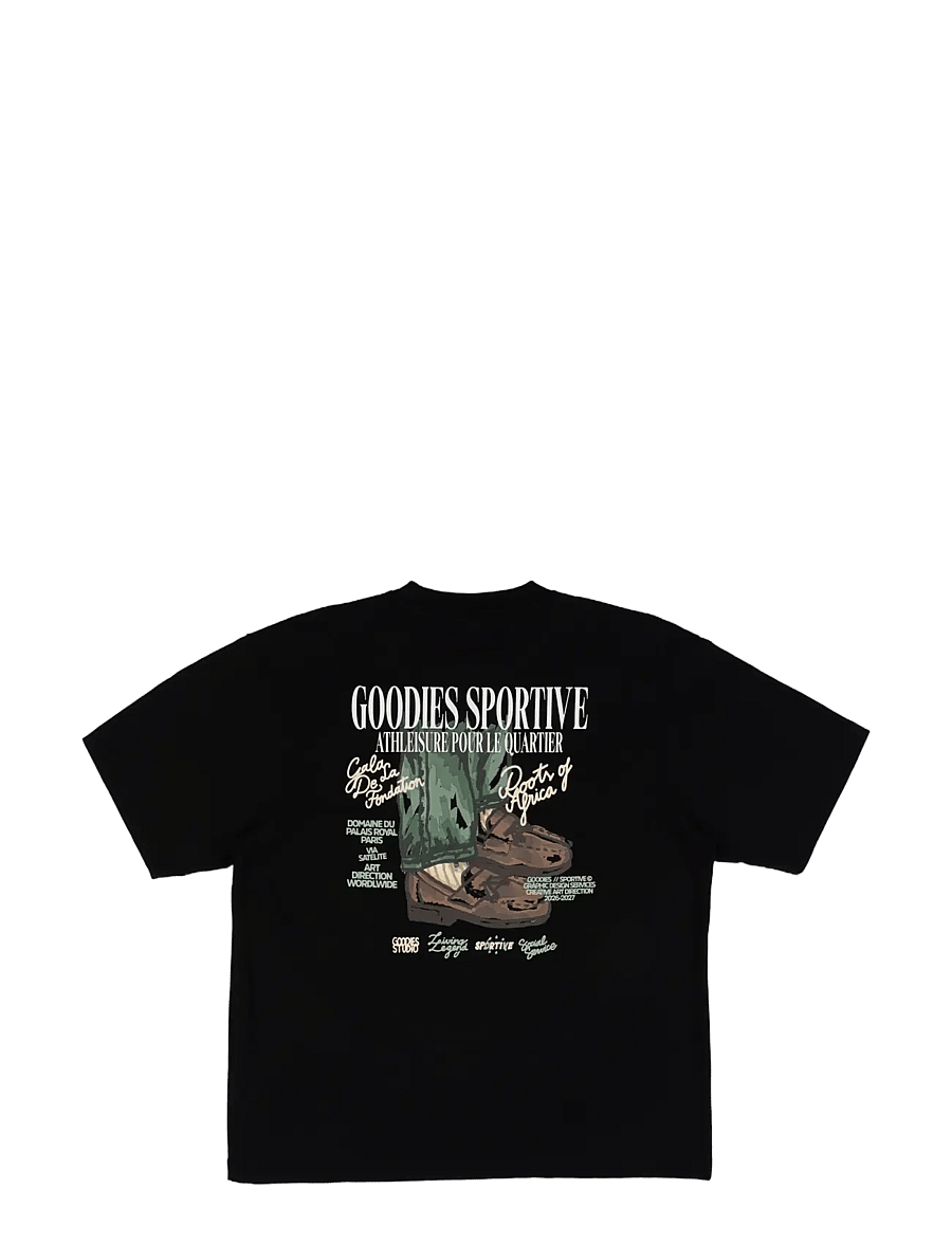 Goodies Sportive - ROOTS OF AFRICA TEE - kortærmede t-shirts - black - 2