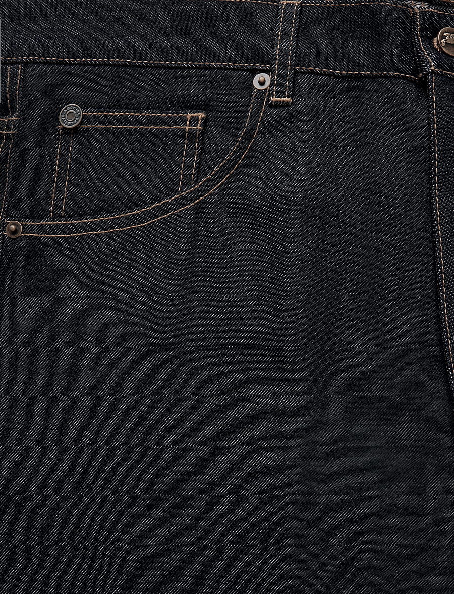 Goodies Sportive - RAW DENIM WIDE LEG PANTS - loose jeans - denim - 3
