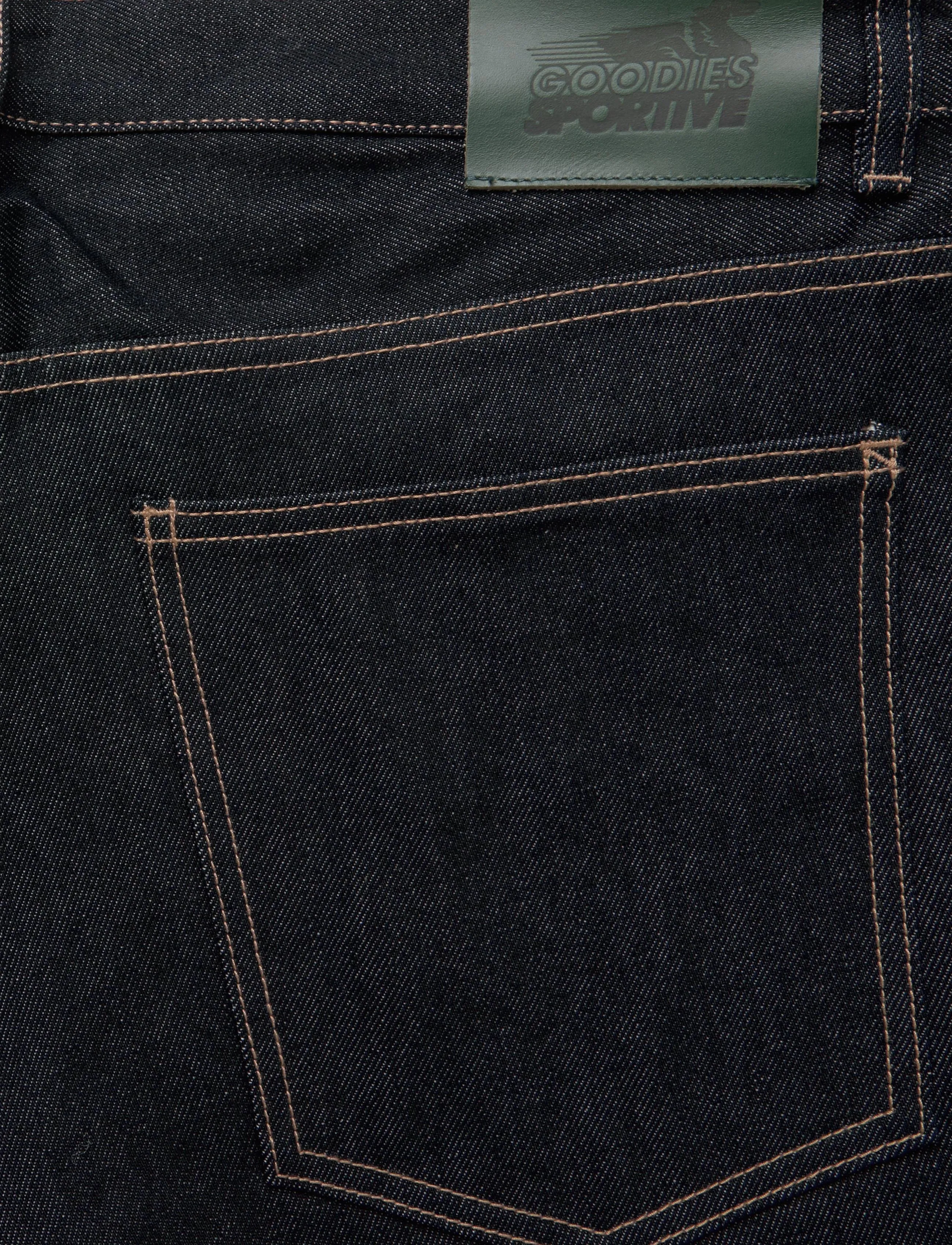 Goodies Sportive - RAW DENIM WIDE LEG PANTS - loose jeans - denim - 5