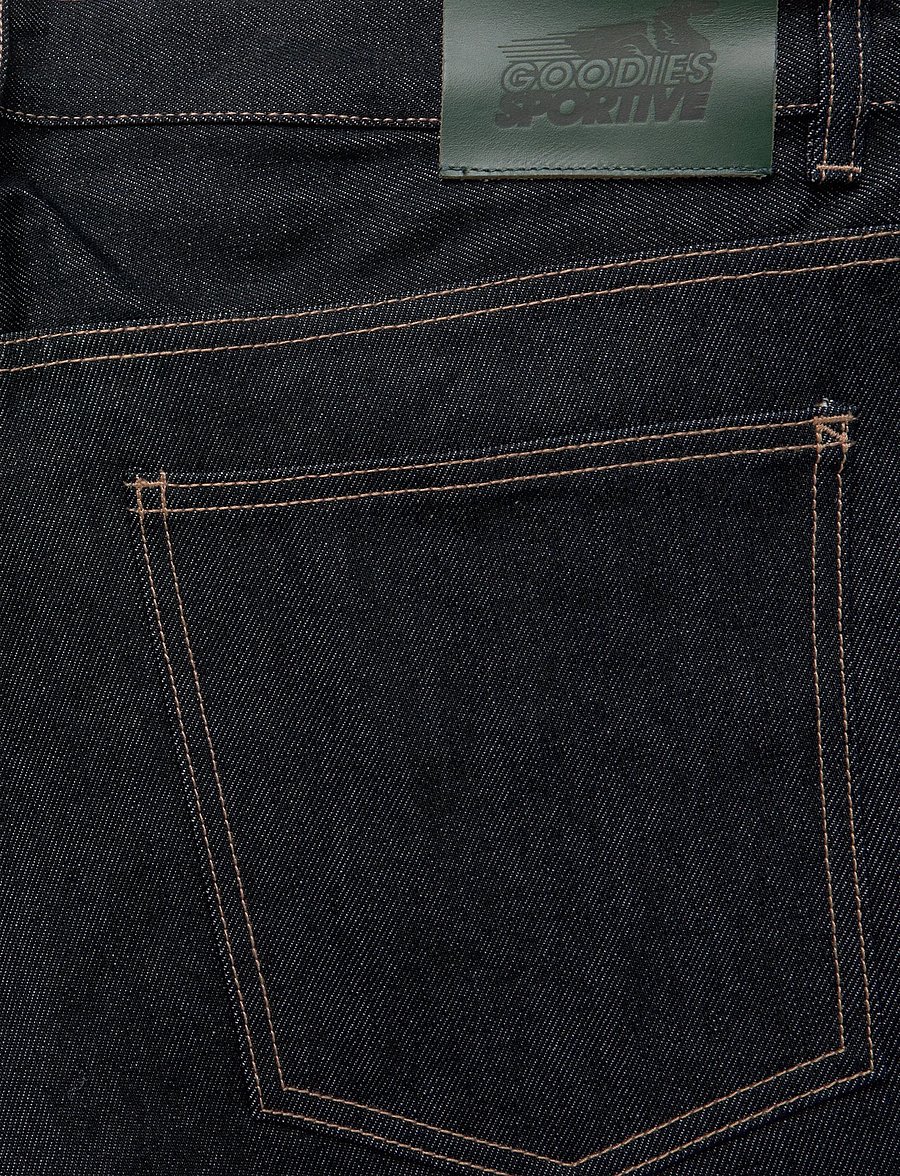 Goodies Sportive - RAW DENIM WIDE LEG PANTS - loose jeans - denim - 5