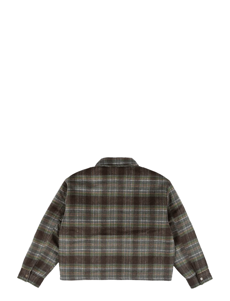 Goodies Sportive - RETRO FIELD CHECK OVERSHIRT - winterjacken - green/black - 2
