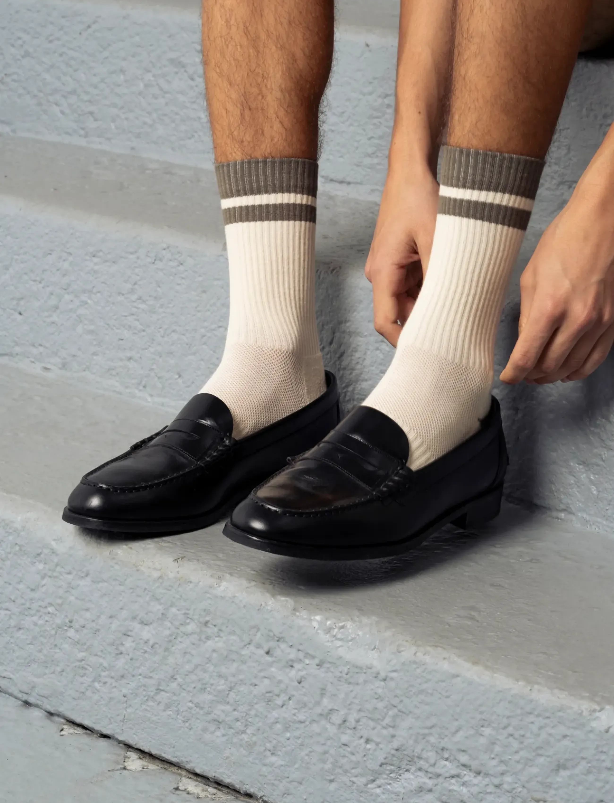 Goodies Sportive - RUSTIC TAUPE SOCKS - ecru - 2
