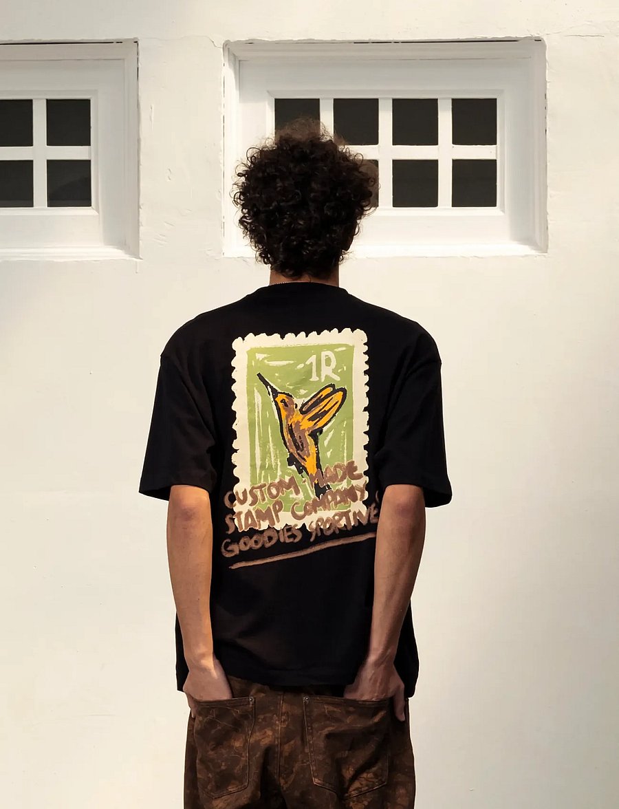 Goodies Sportive - STAMP COMPANY TEE - kortærmede t-shirts - black - 3