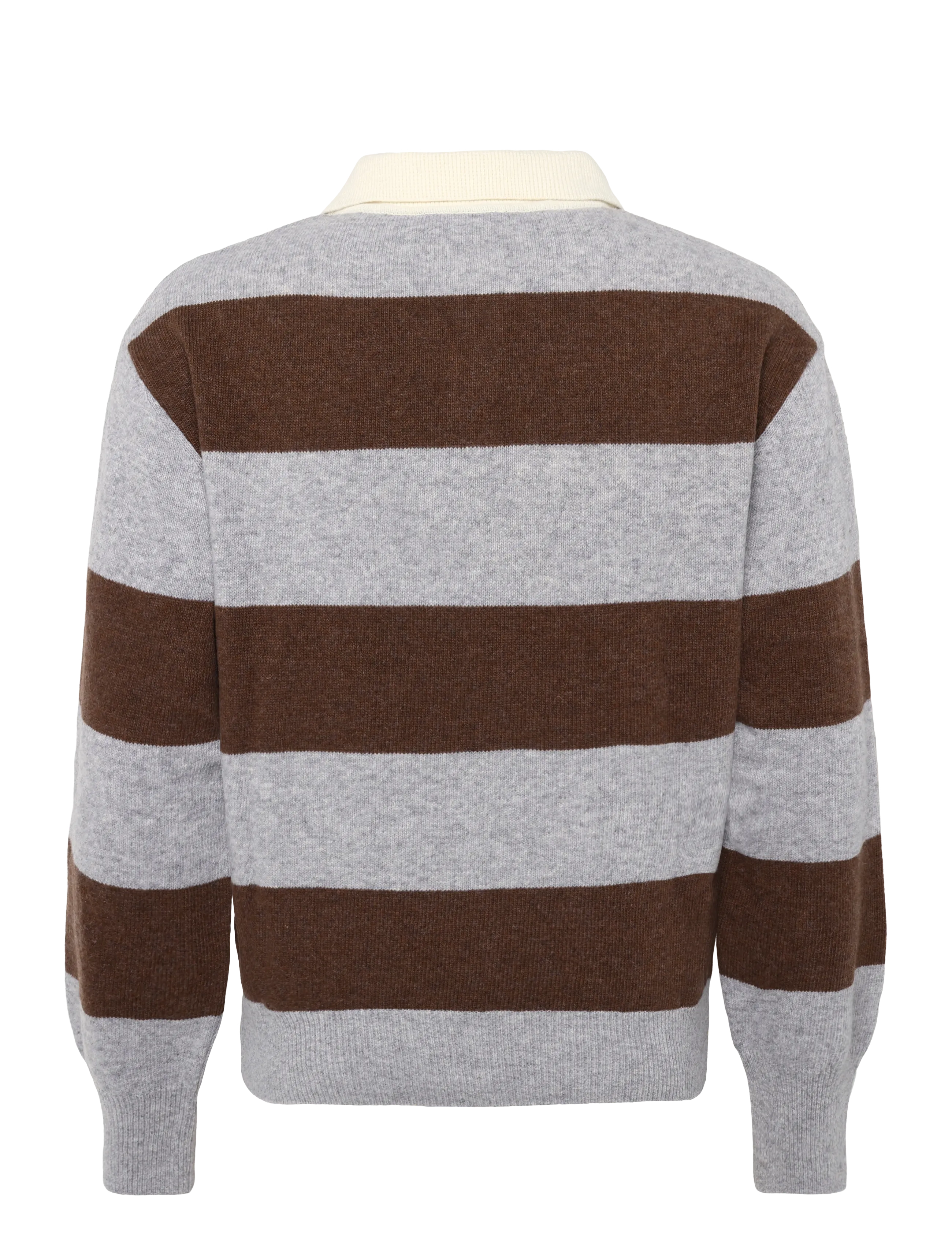 Goodies Sportive - SHITAKE POLO - poloer i strik med lange ærmer - brown/grey - 2