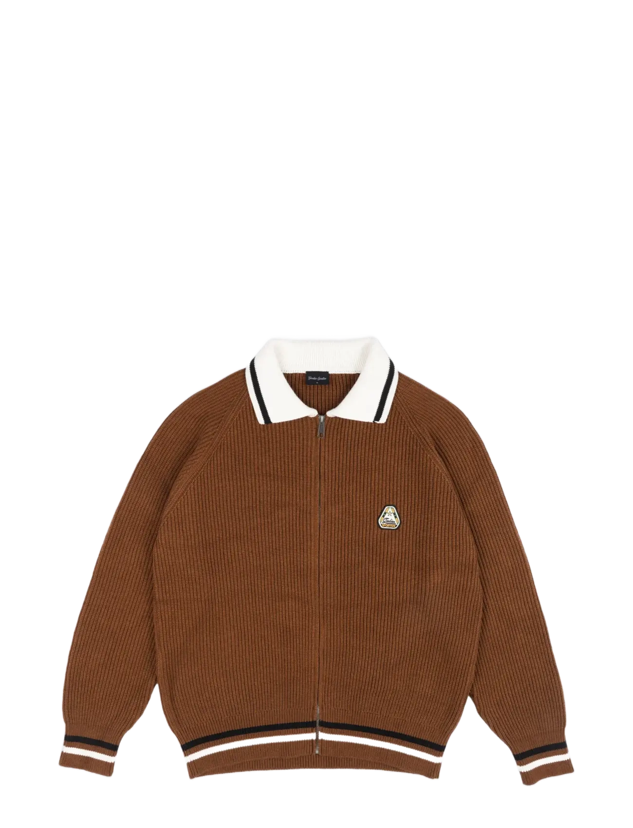 Goodies Sportive TOFFEE POLO - Strik - ECRU/BROWN / brown