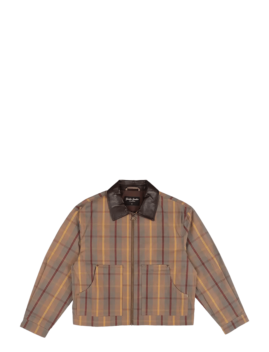 Goodies Sportive - WAX EFFECT JACKET - höstjackor - brown/yellow - 1