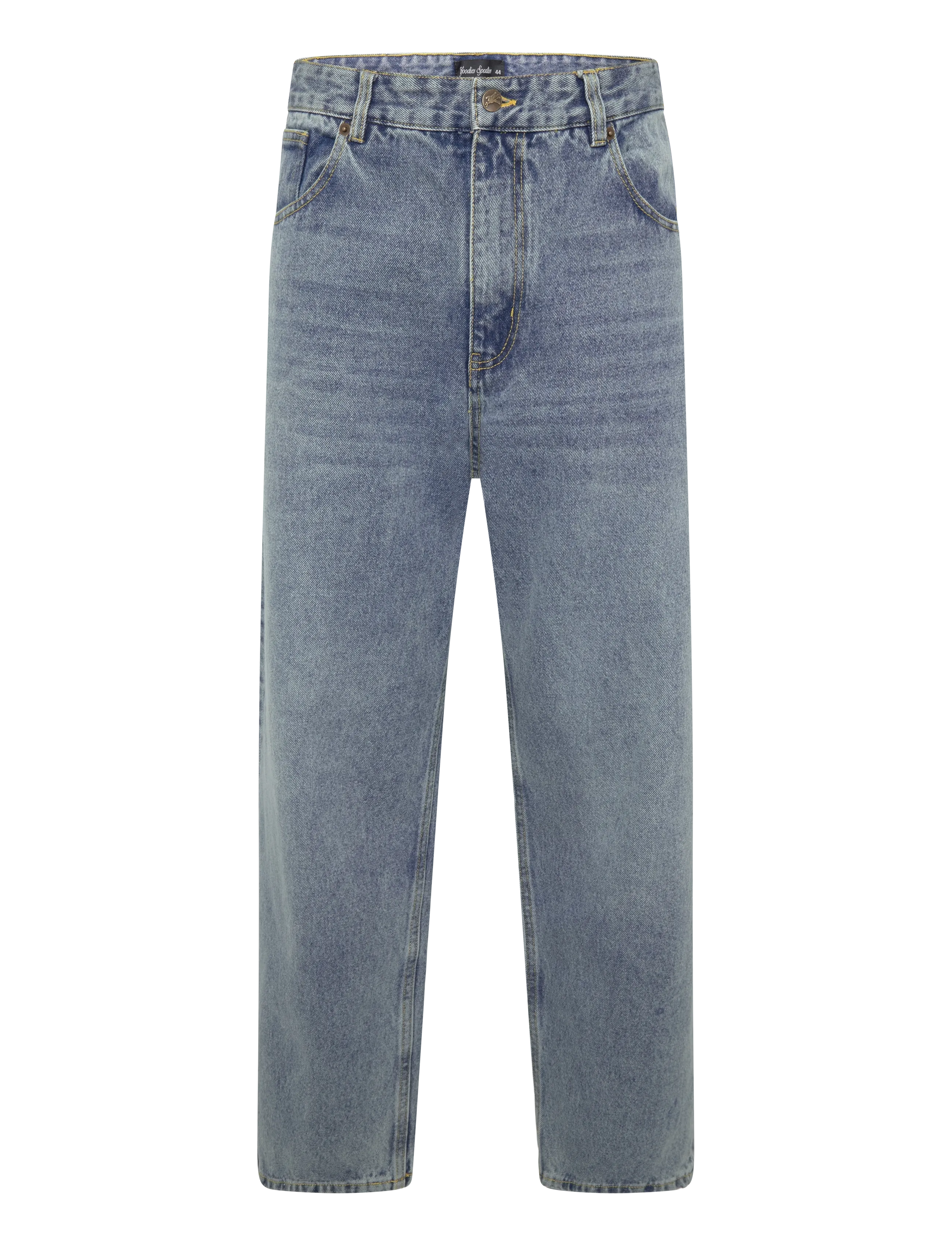 Goodies Sportive - WIDE LEG STONE WASHED JEANS - loose jeans - denim - 1