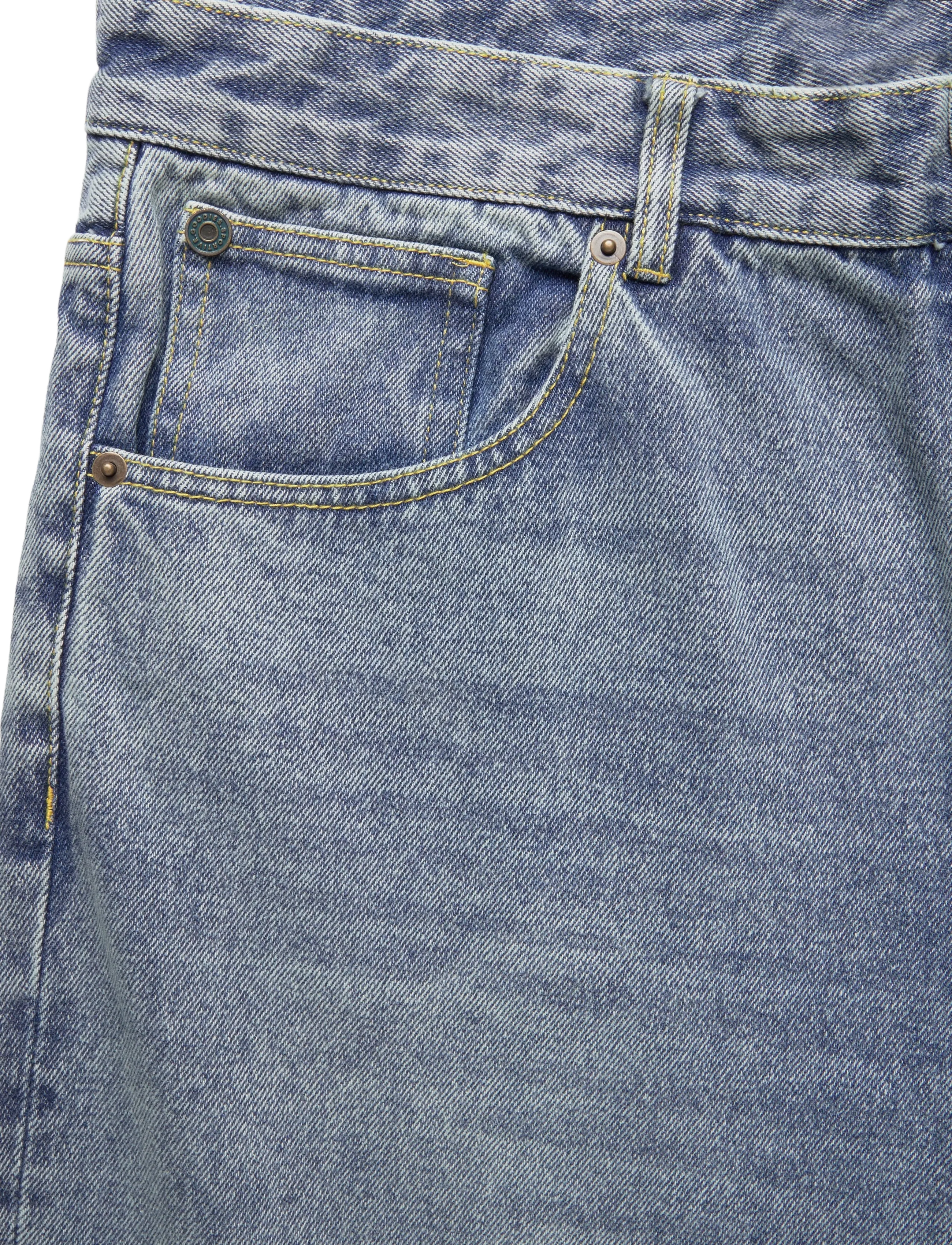 Goodies Sportive - WIDE LEG STONE WASHED JEANS - loose jeans - denim - 3