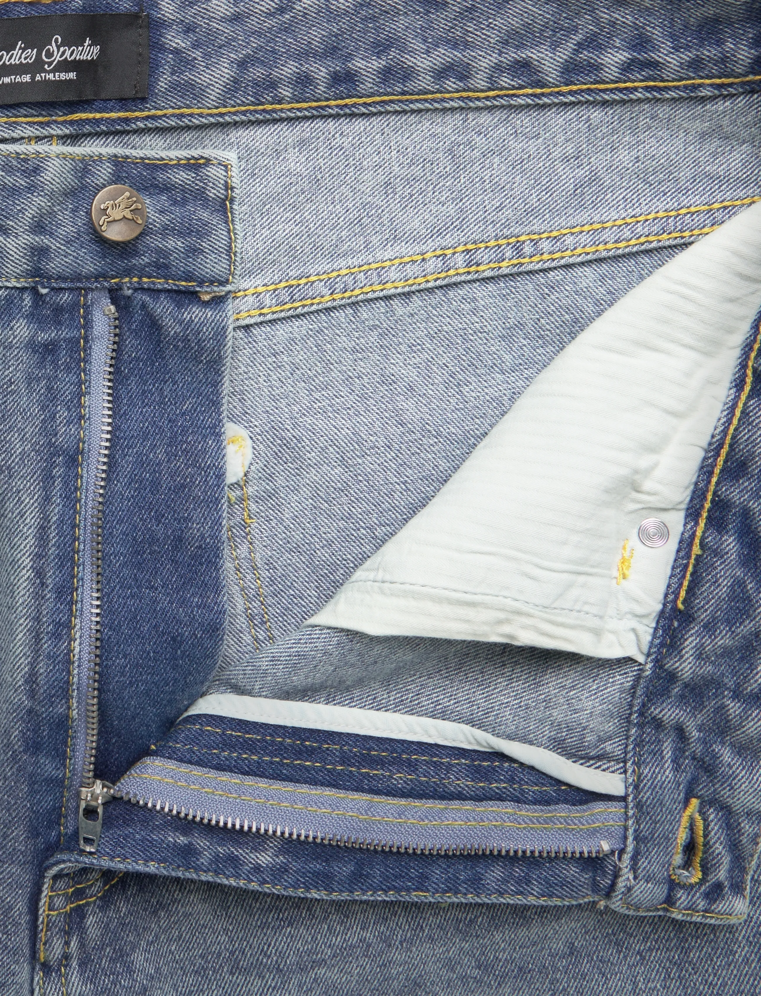 Goodies Sportive - WIDE LEG STONE WASHED JEANS - loose jeans - denim - 4