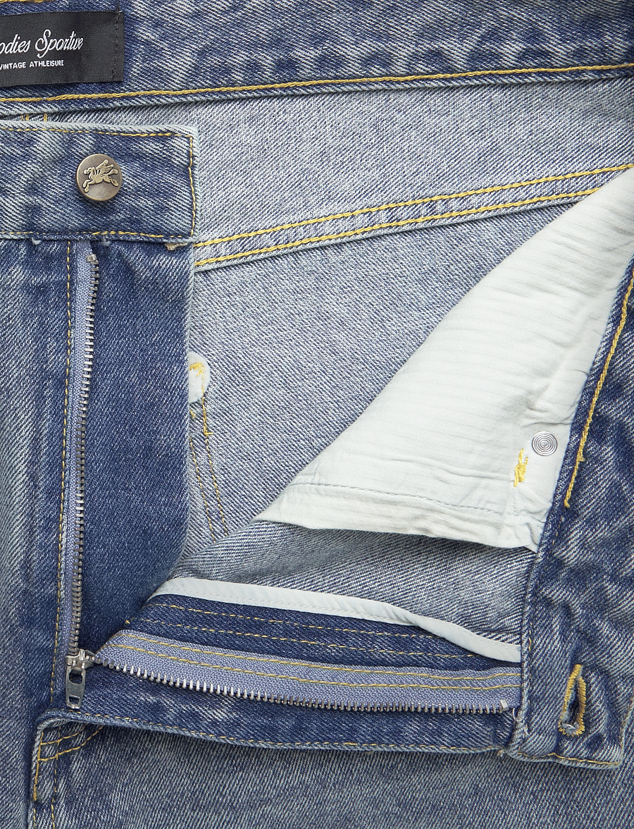 Goodies Sportive - WIDE LEG STONE WASHED JEANS - loose jeans - denim - 4