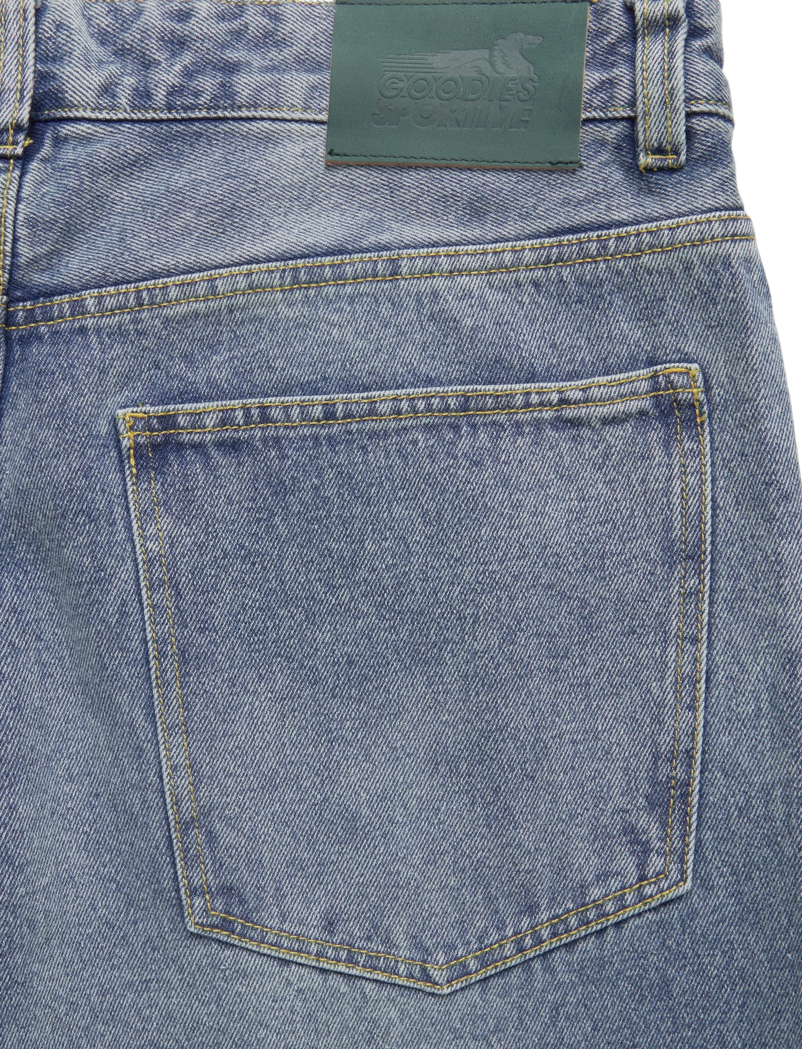 Goodies Sportive - WIDE LEG STONE WASHED JEANS - loose jeans - denim - 5