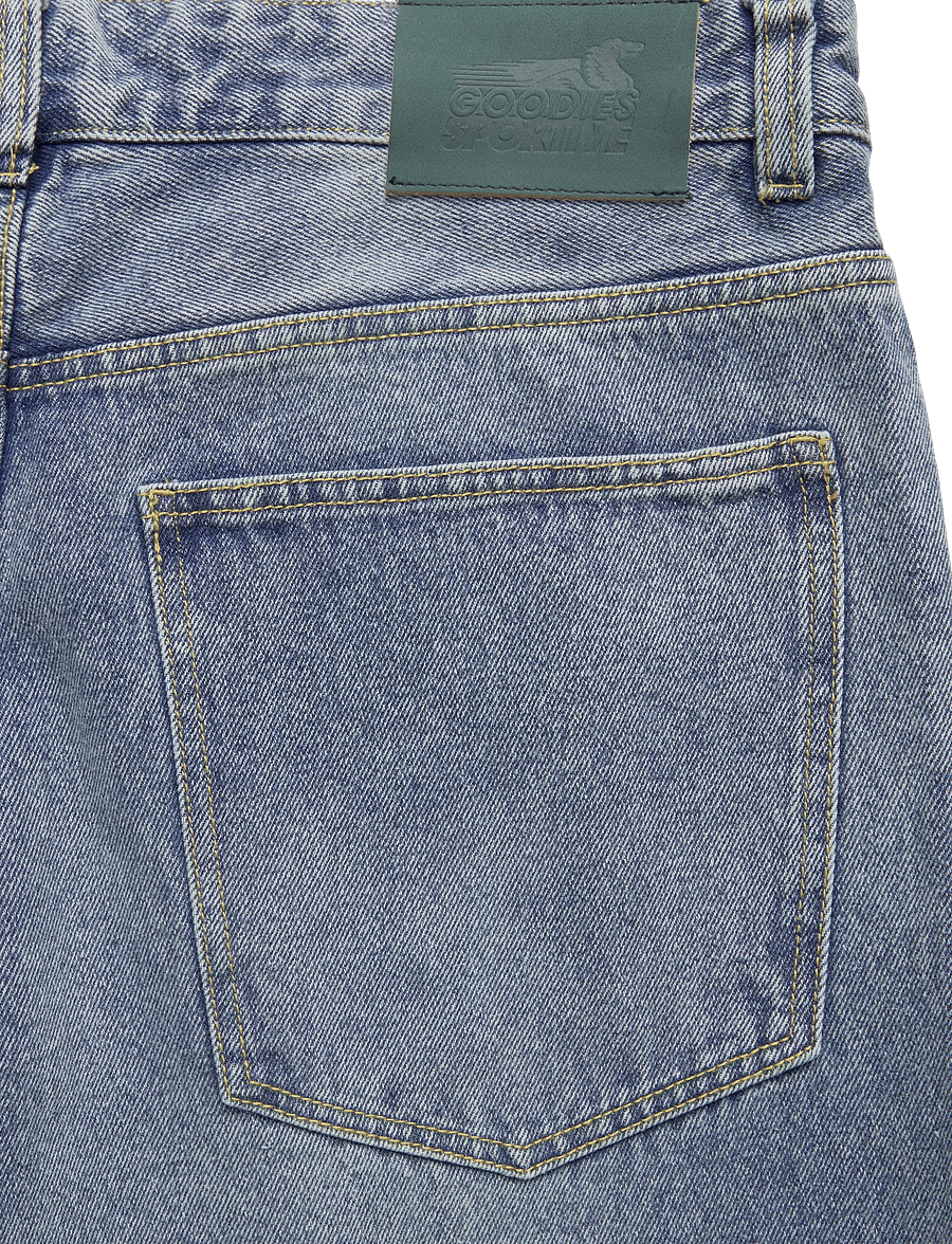 Goodies Sportive - WIDE LEG STONE WASHED JEANS - loose jeans - denim - 5