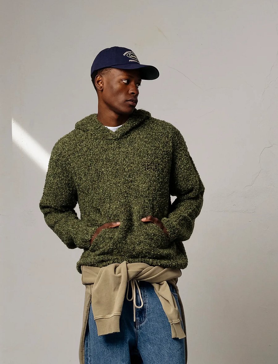 Goodies Sportive - WINTER MOSS KNIT HOODIE - hættetrøjer - green - 0