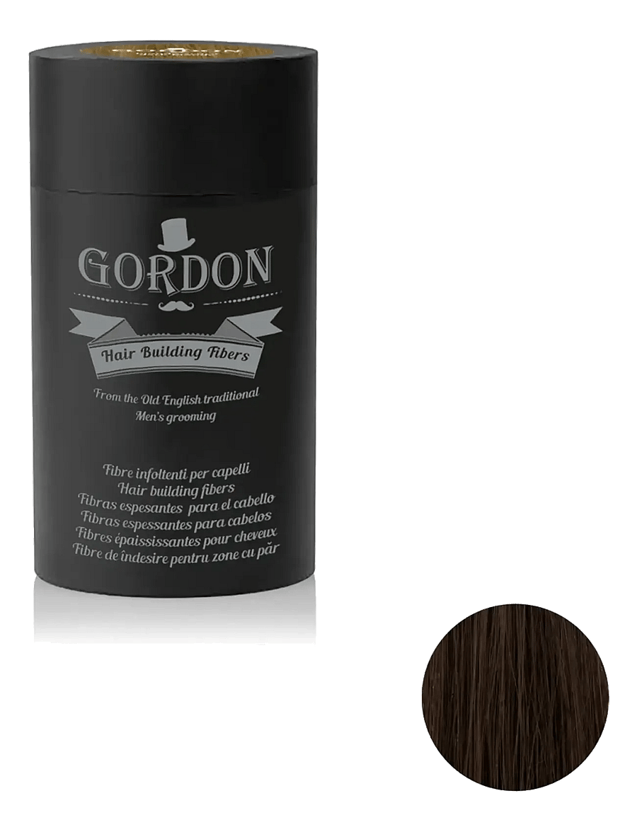 Gordon - Hair Buidling Fibers Dark Brown - 25 g - hårkur - multi-colored - 0