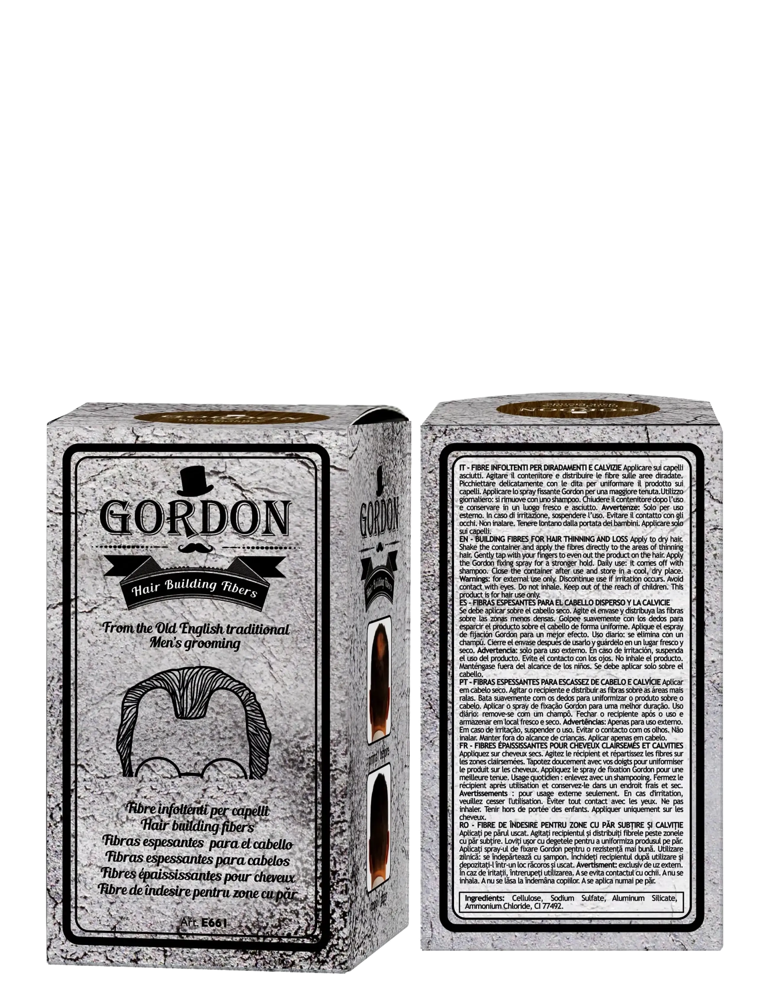 Gordon - Hair Buidling Fibers Dark Brown - 25 g - hårkur - multi-colored - 1