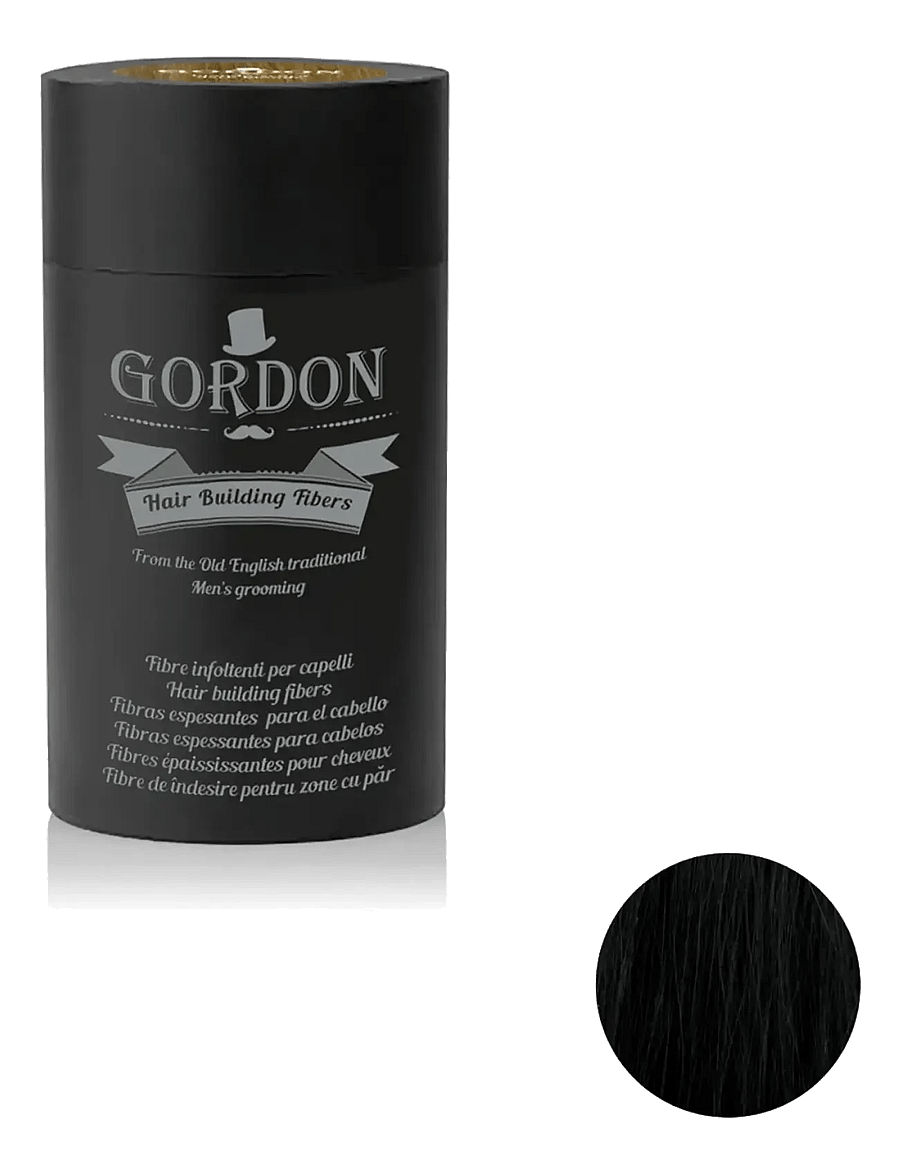 Gordon - Hair Building Fibers Black - 25 g - hårkur - multi-colored - 1