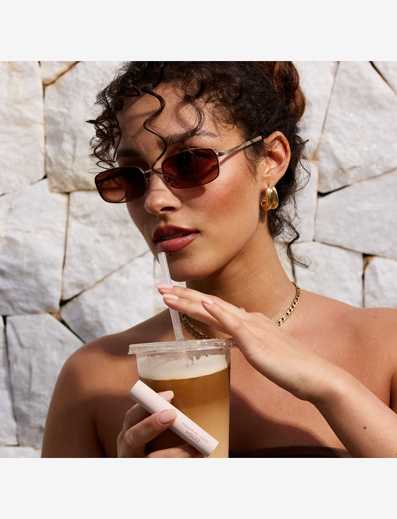 GOSH COPENHAGEN - JUICY Lip Butter - läppbalsam - autumn brown 003 - 3