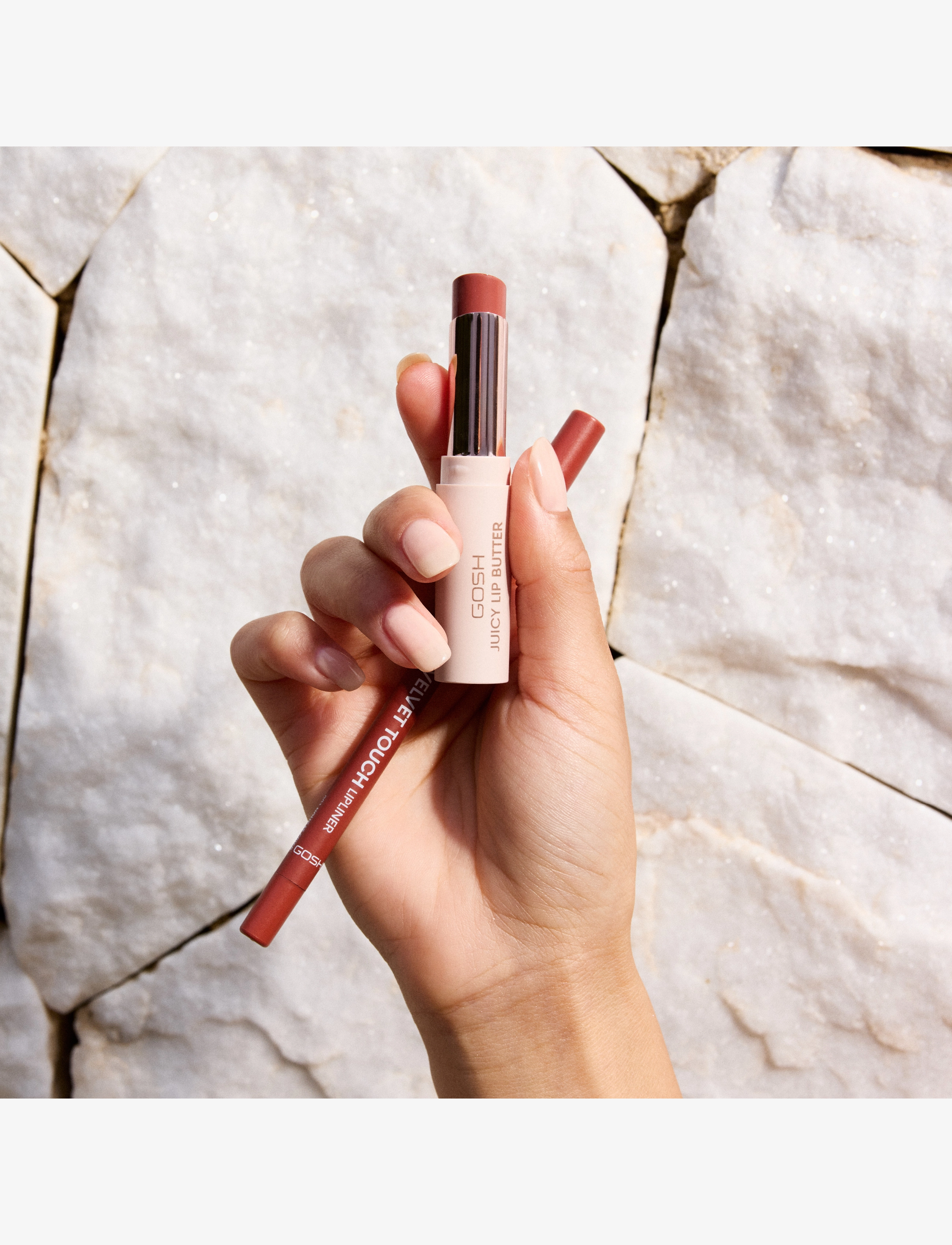 GOSH COPENHAGEN - JUICY Lip Butter - huulepalsamid - autumn brown 003 - 4