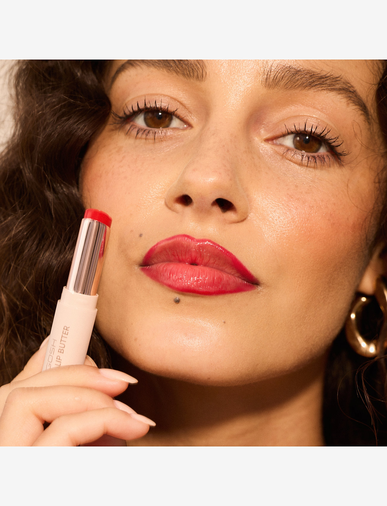 GOSH COPENHAGEN - Here To Stain Lip Pen 004 Mocha Stain - läppbalsam - burningheart 004 - 2