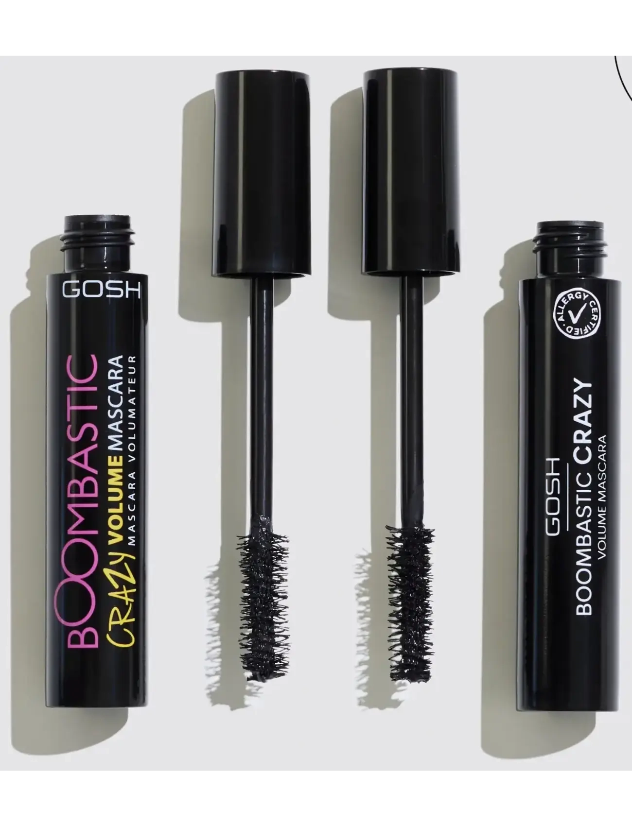 GOSH COPENHAGEN - GOSH Boombastic Crazy Mascara - Øjne & bryn - extreme black 001 - 1