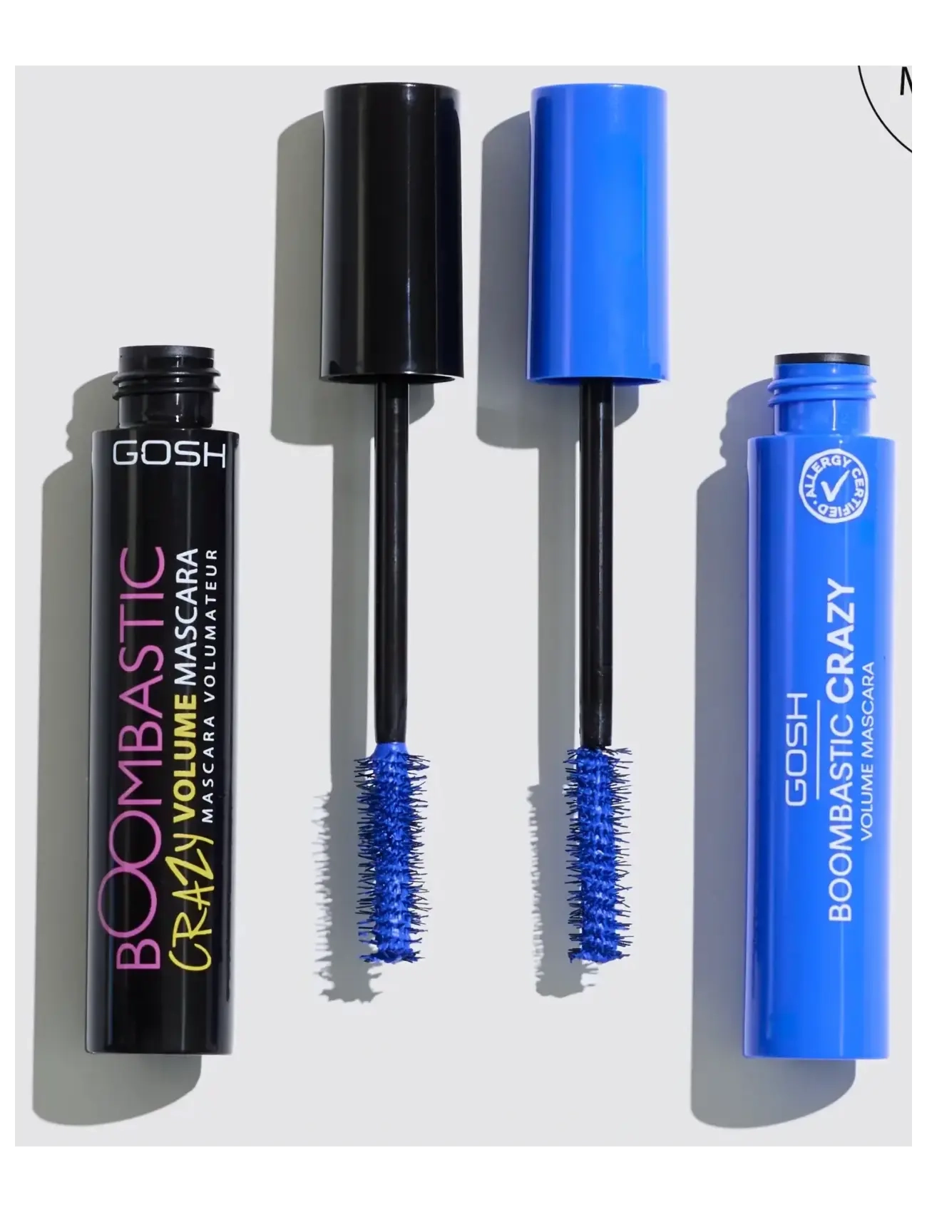 GOSH COPENHAGEN - GOSH Boombastic Crazy Mascara - silmad ja kulmud - crazy blue 002 - 2