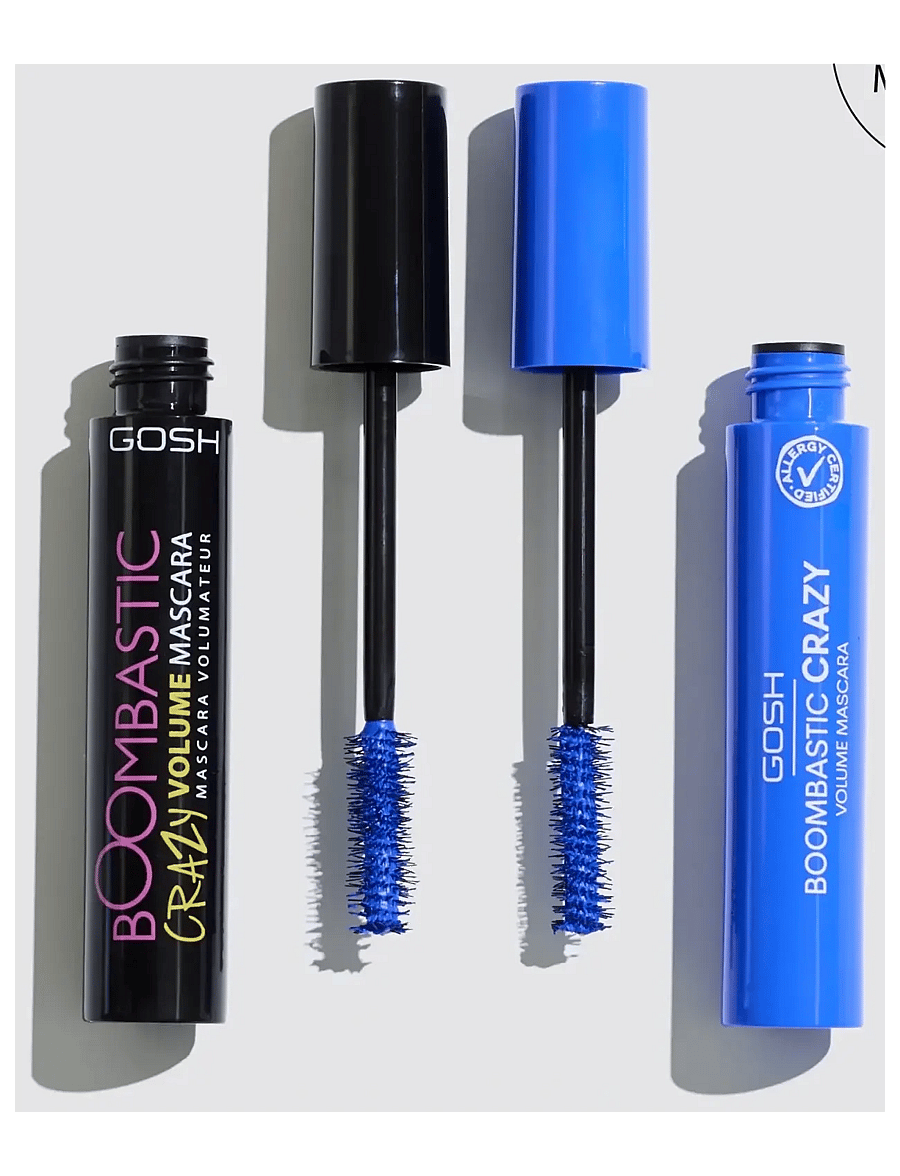 GOSH COPENHAGEN - GOSH Boombastic Crazy Mascara - silmad ja kulmud - crazy blue 002 - 2