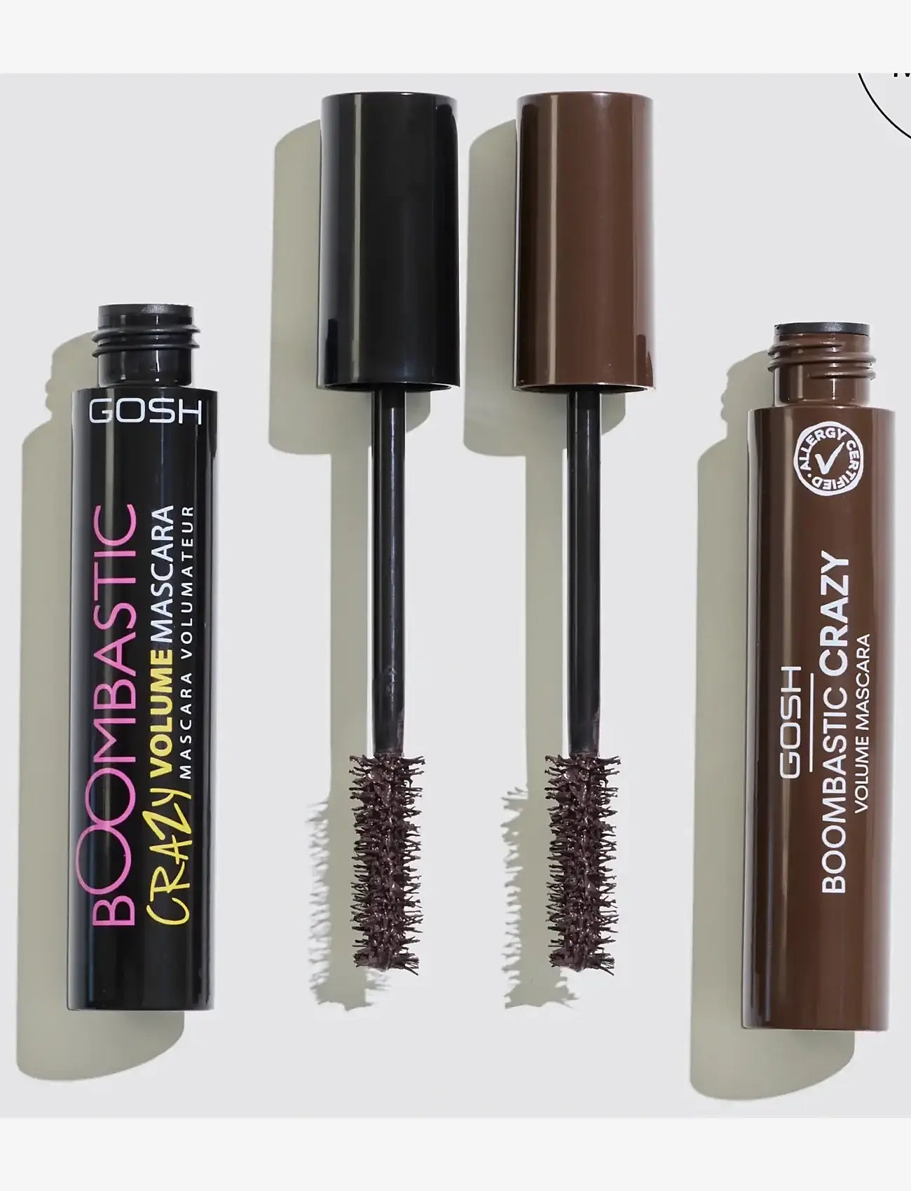 GOSH COPENHAGEN - GOSH Boombastic Crazy Mascara - konfirmationstøj - chocolate brown 005 - 1