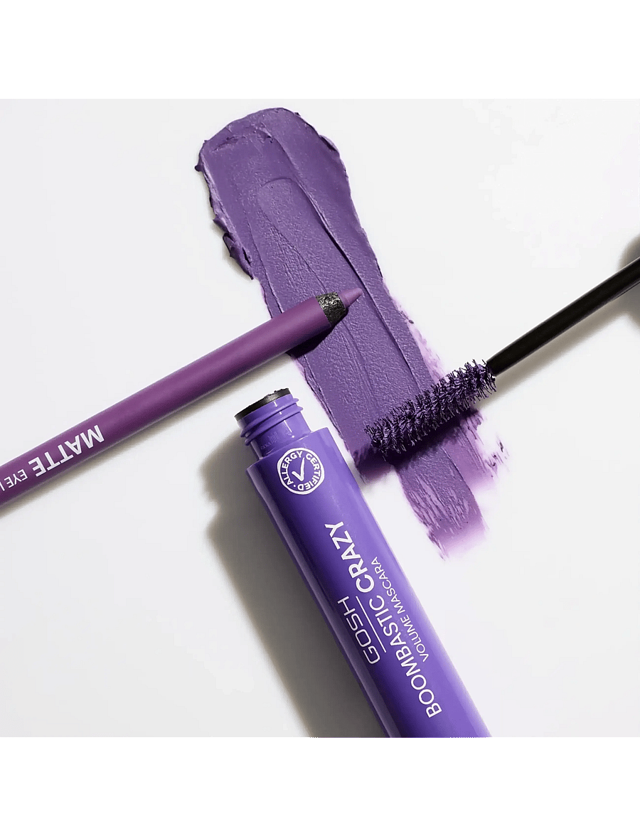 GOSH COPENHAGEN - GOSH Boombastic Crazy Mascara - silmad ja kulmud - true violet 006 - 3