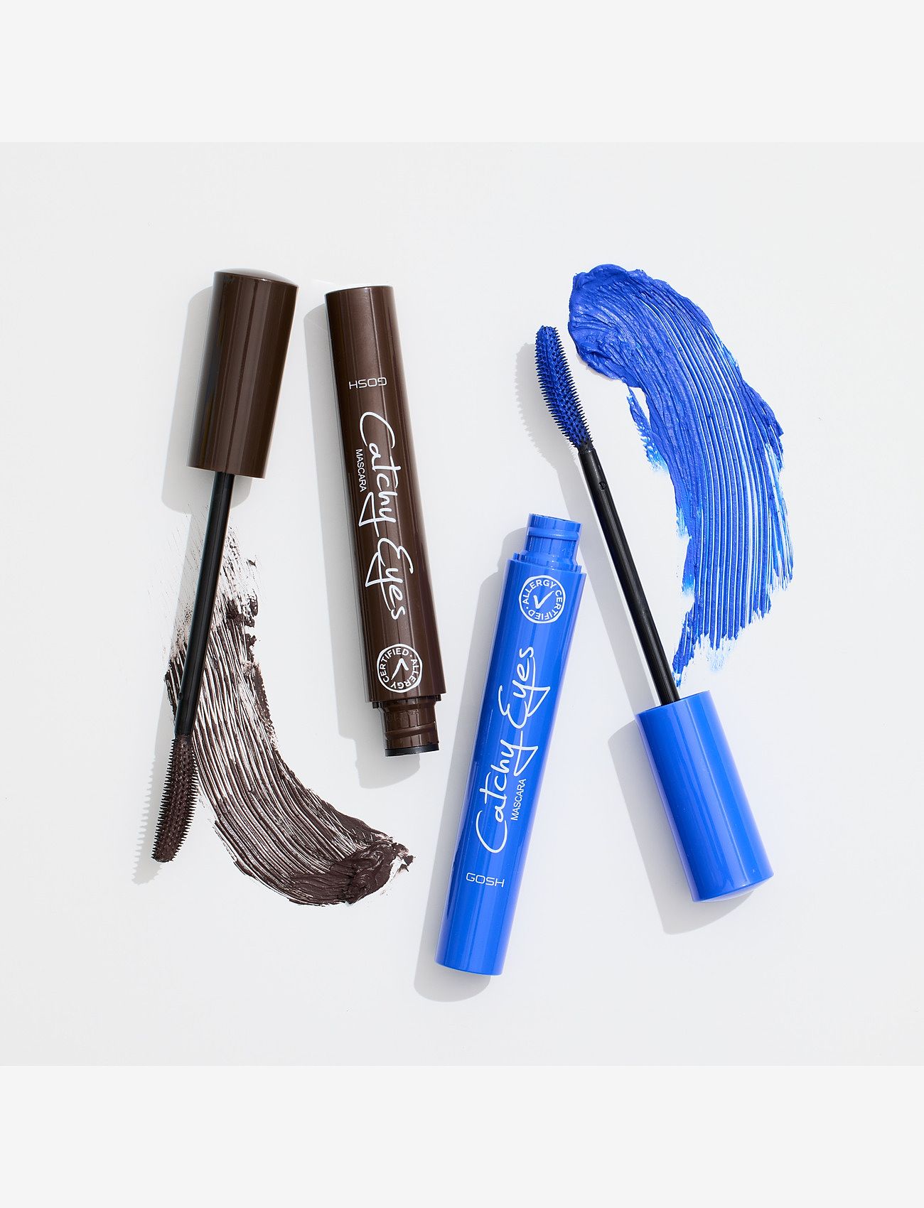 GOSH COPENHAGEN - GOSH Catchy Eyes Mascara - Allergy Certified - smink - crazy blue 002 - 1