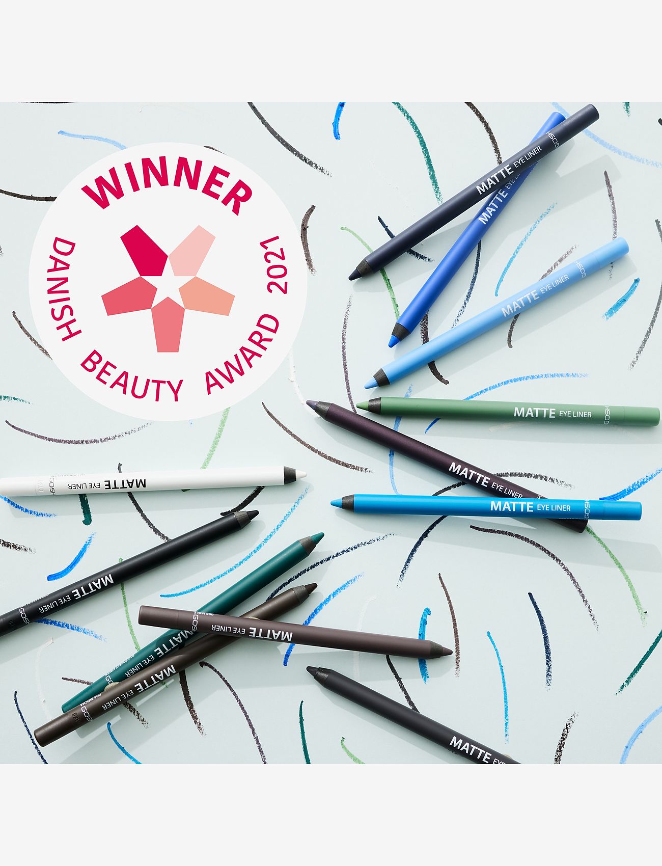 GOSH COPENHAGEN - GOSH Matte Eye Liner - konfirmationstøj - alligator 011 - 3